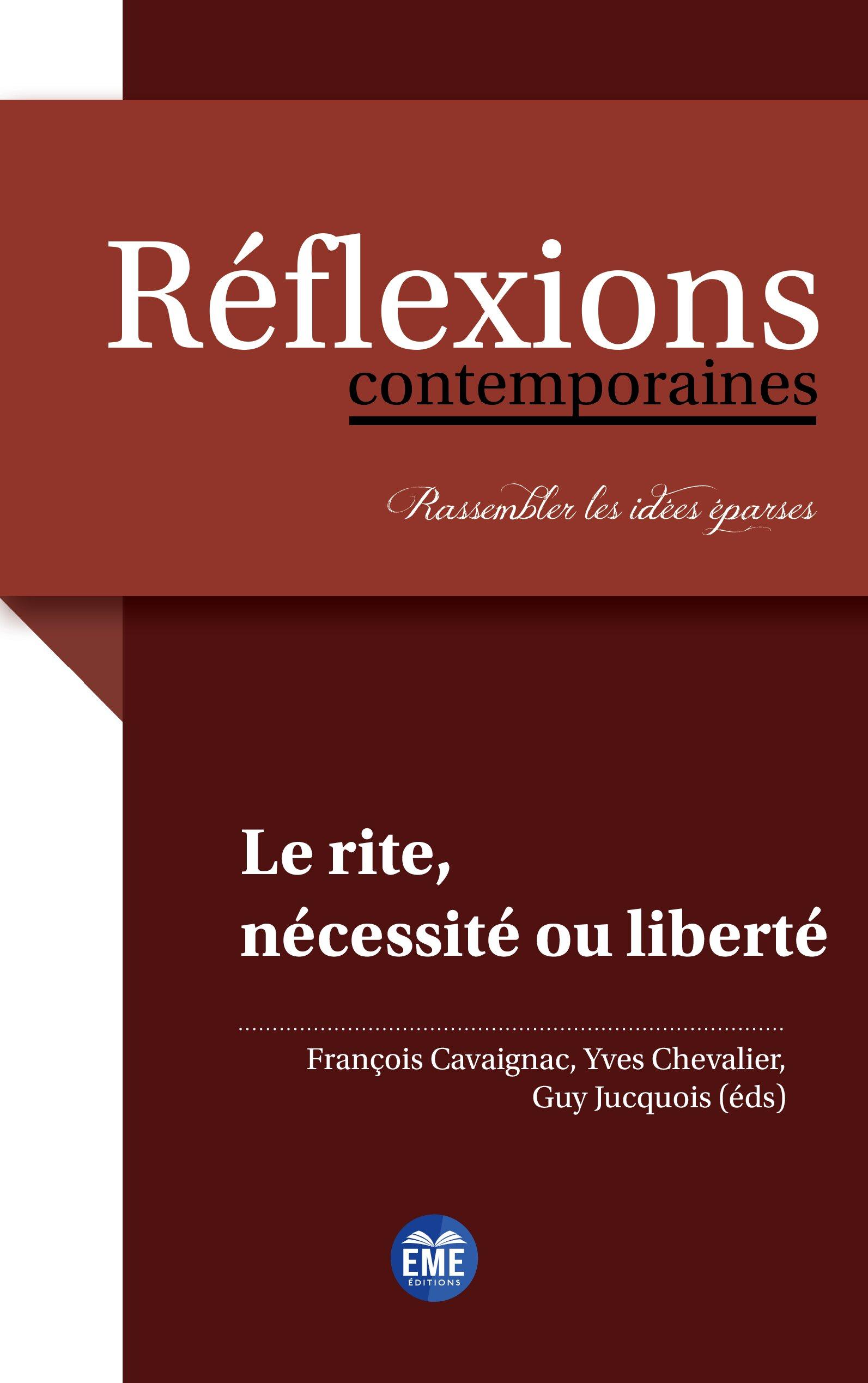 Vorderes Coverbild Le rite, nécessité ou liberté?