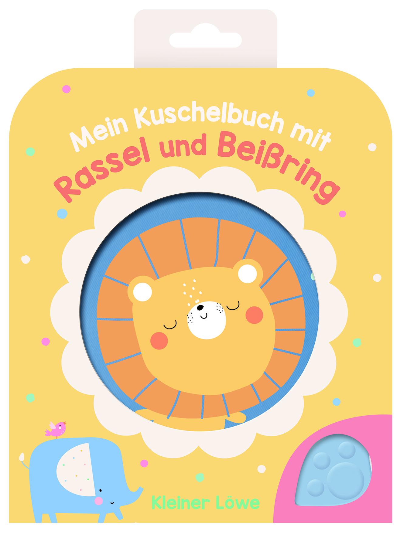 Vorderes Coverbild Mein Kuschelbuch mit Rassel und Beißring - Kleiner Löwe