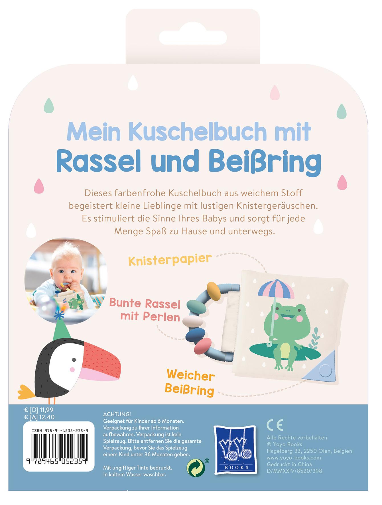 Rückseitencover Mein Kuschelbuch mit Rassel und Beißring - Kleiner Frosch