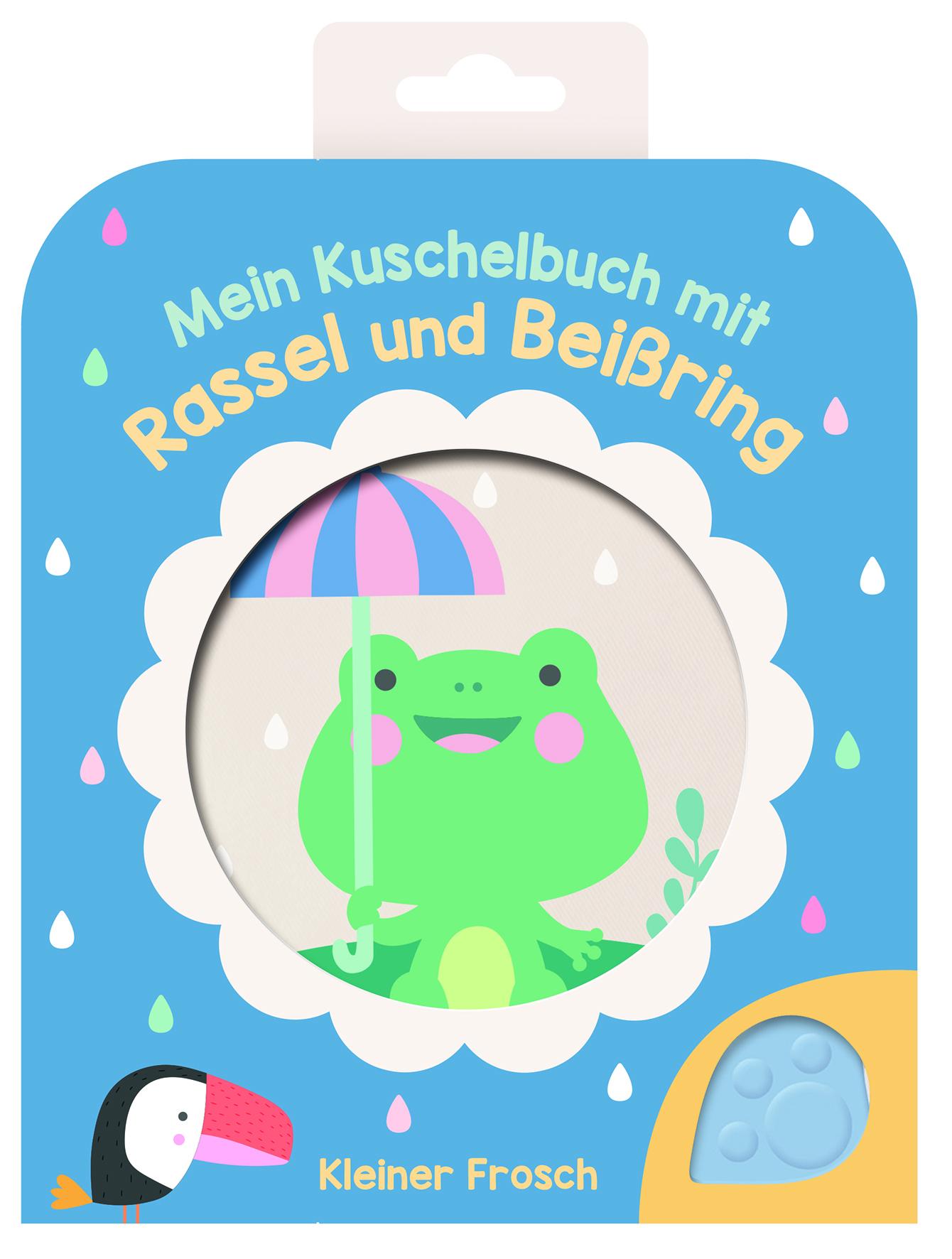 Vorderes Coverbild Mein Kuschelbuch mit Rassel und Beißring - Kleiner Frosch