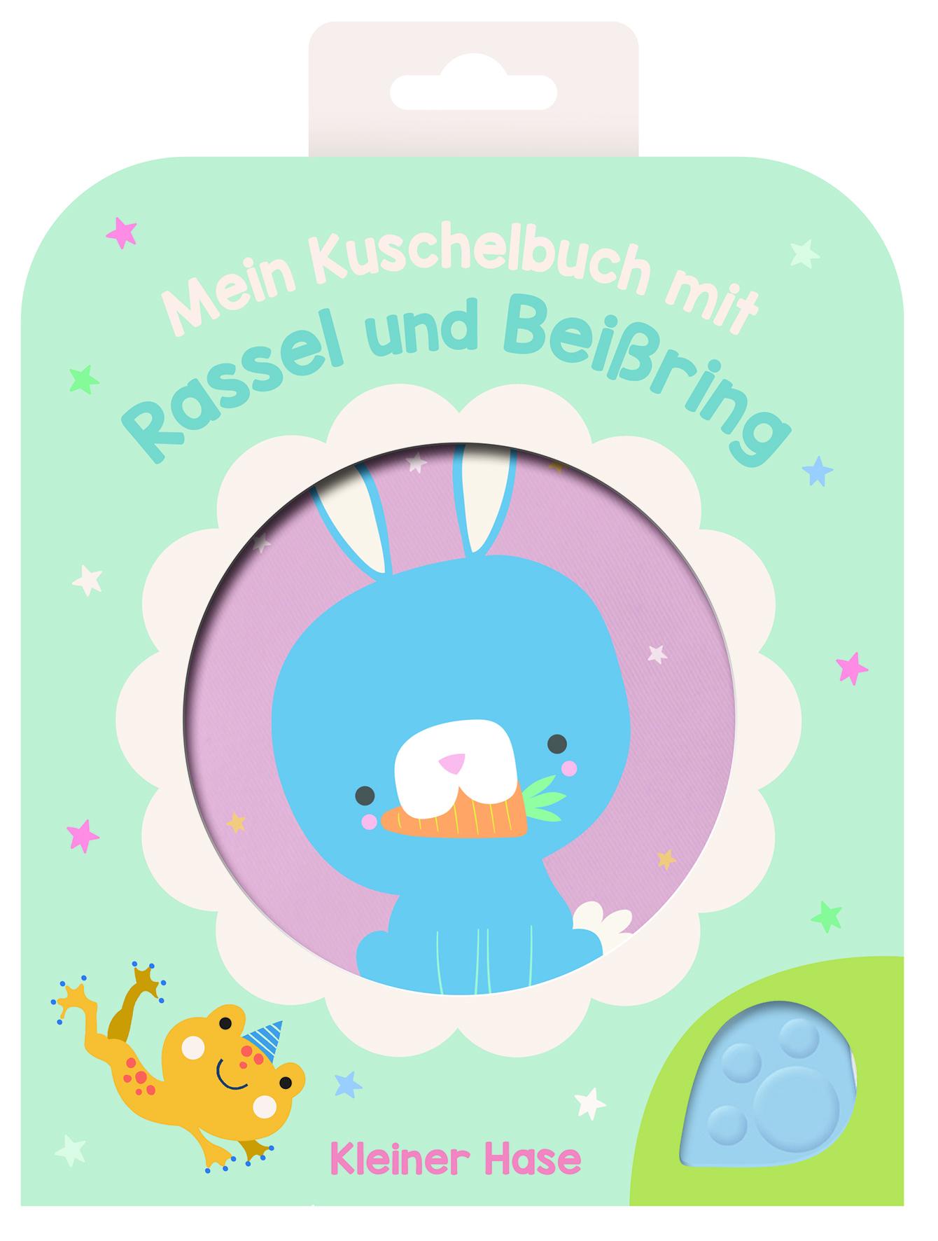 Vorderes Coverbild Mein Kuschelbuch mit Rassel und Beißring - Kleiner Hase