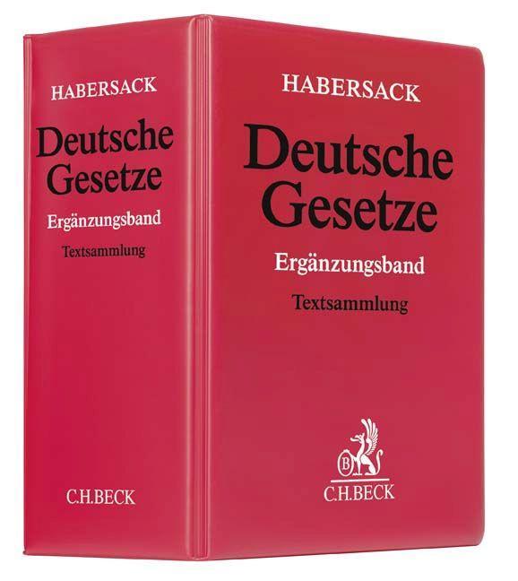 Vorderes Coverbild Deutsche Gesetze Ergänzungsband (mit Fortsetzungsnotierung). Inkl. 80. Ergänzungslieferung