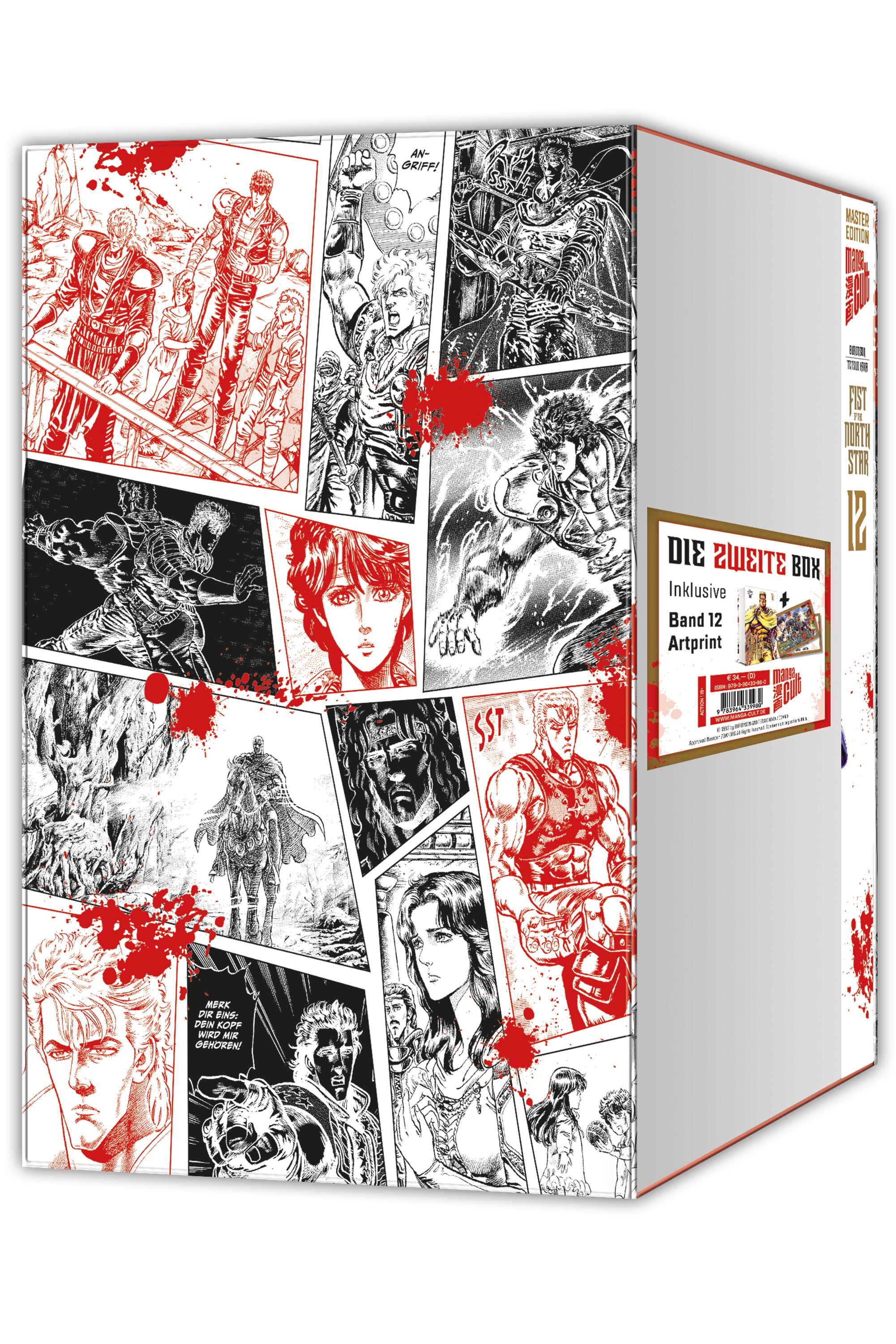 Vorderes Coverbild Fist of the North Star Master Edition 12 mit Sammelschuber