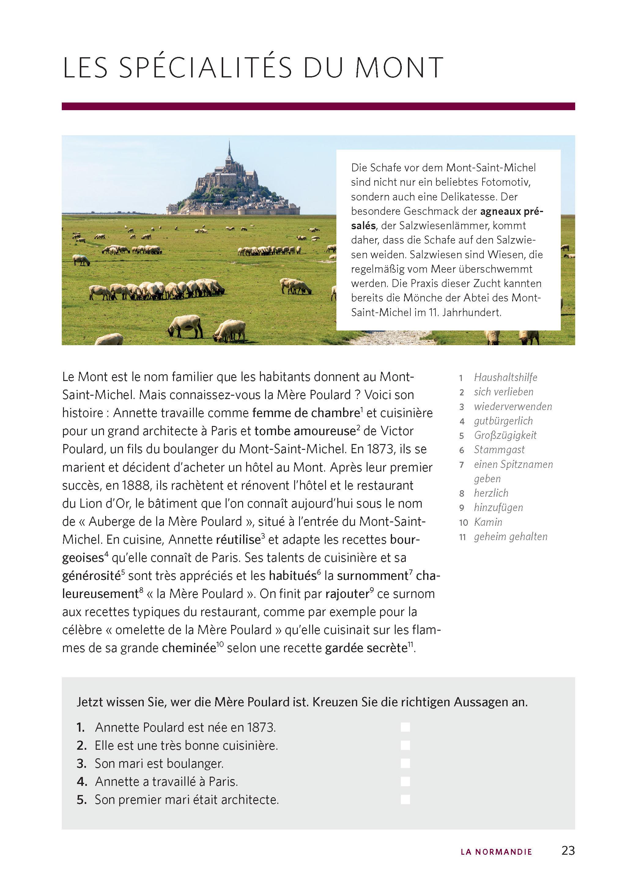 Beispielinhalt (Bild) Langenscheidt Die kulinarische Sprachreise Französisch