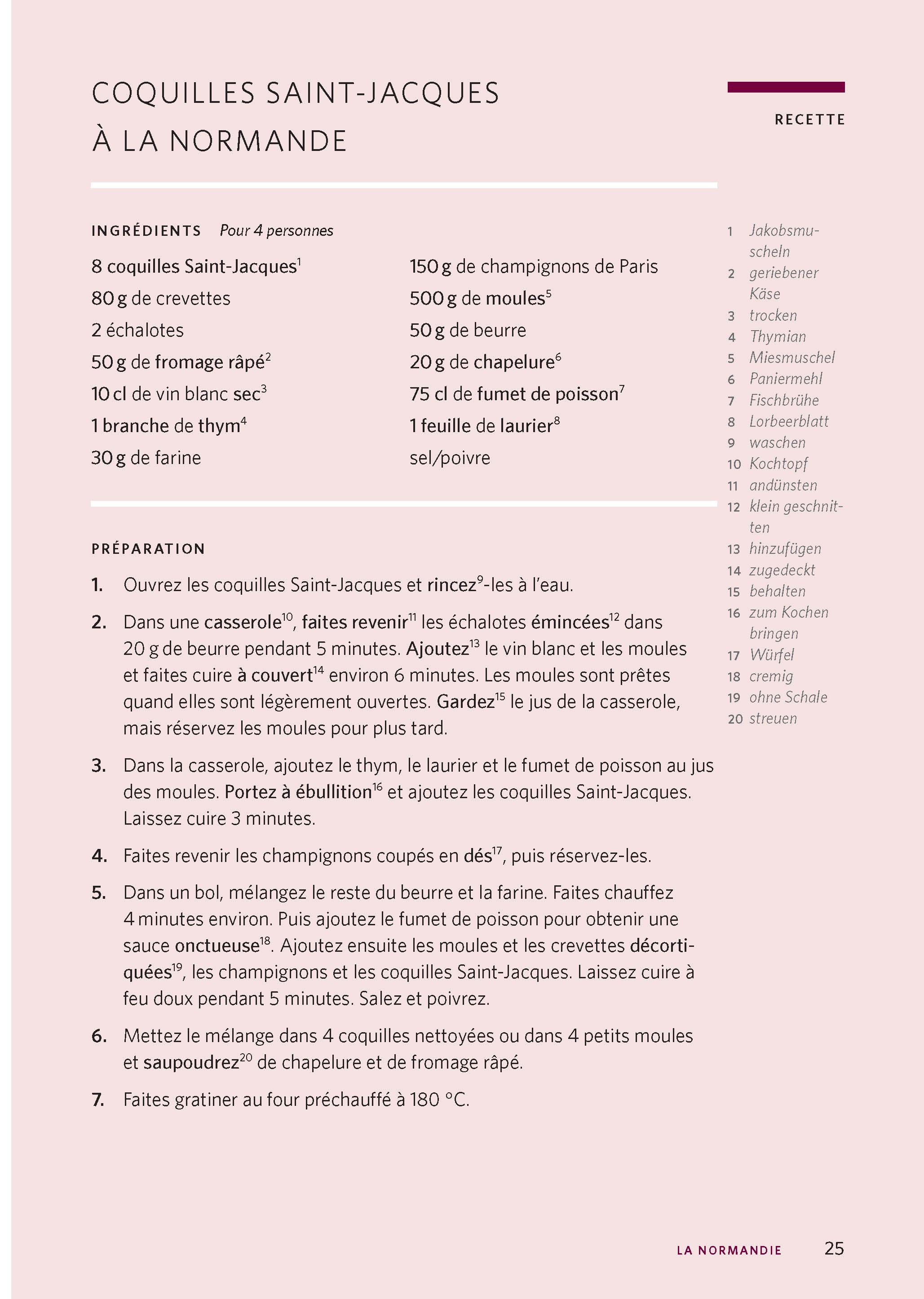 Beispielinhalt (Bild) Langenscheidt Die kulinarische Sprachreise Französisch