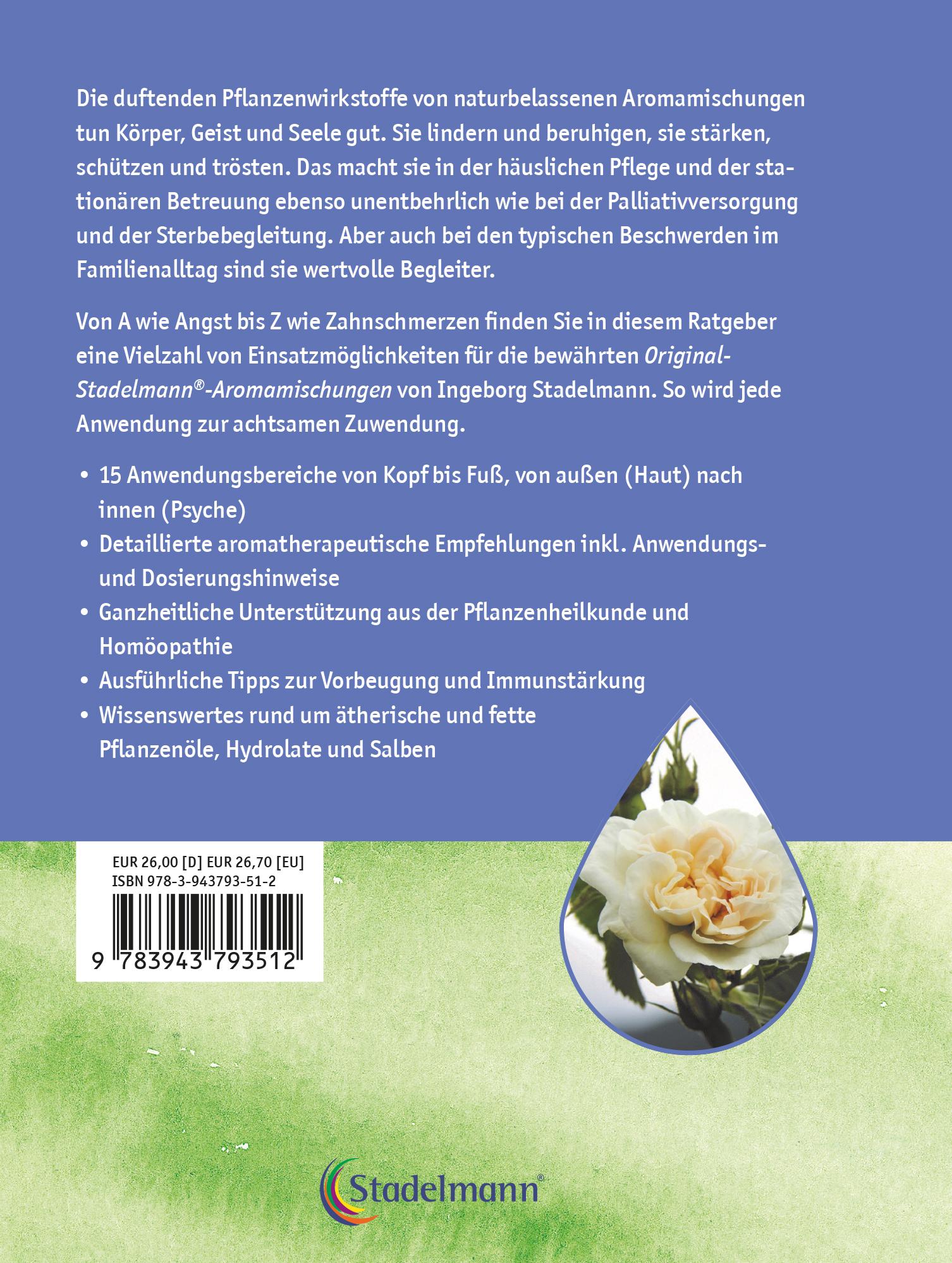 Rückseitencover Aromapflege - Praktische Aromatherapie für den Pflege- und Familienalltag