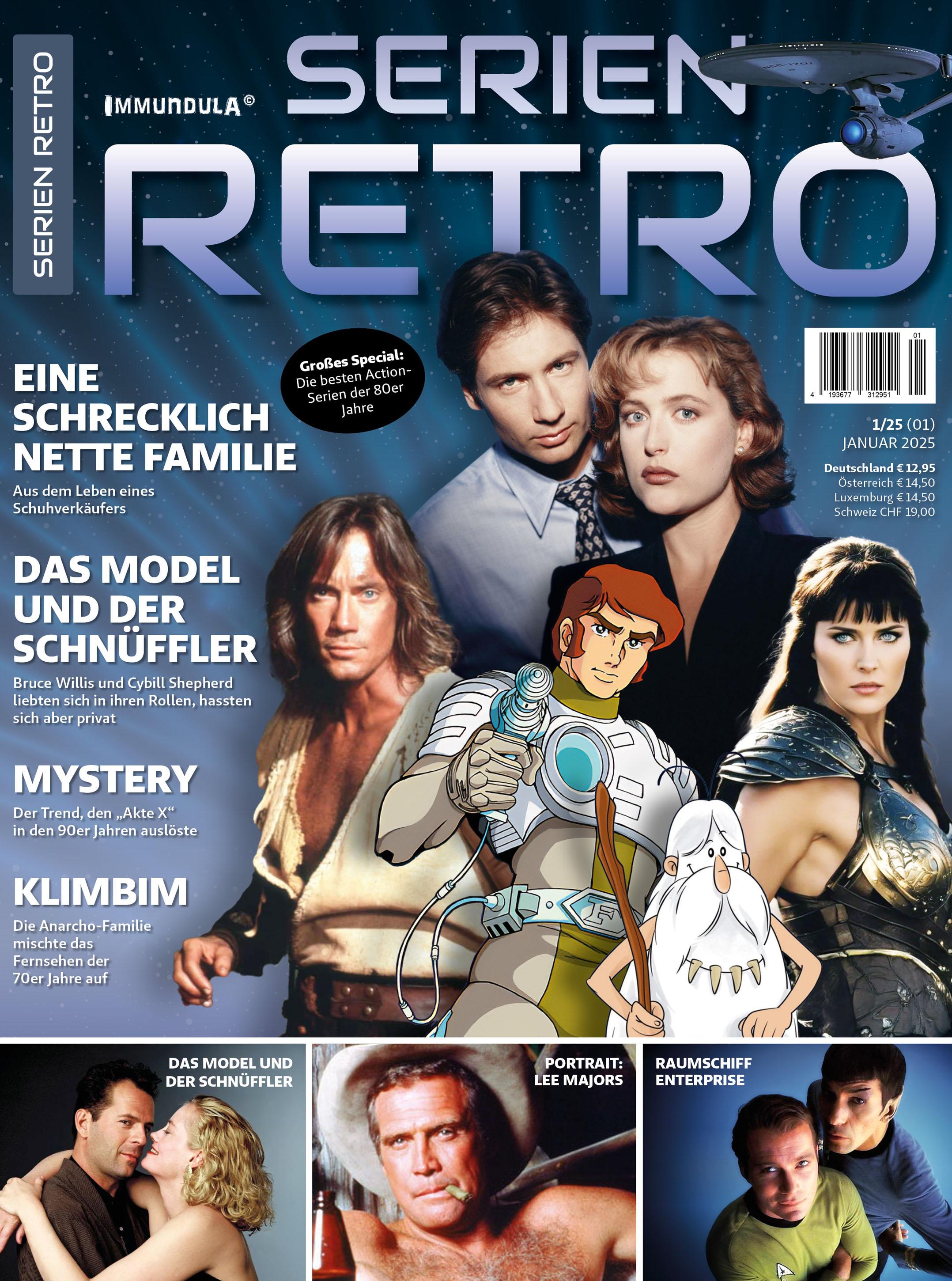 Vorderes Coverbild SERIEN RETRO. Ausgabe Januar 2025 (001)