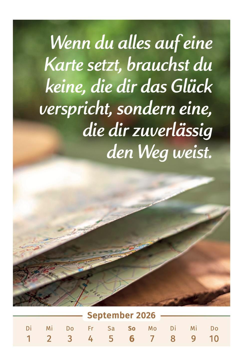 Beispielinhalt (Bild) Der Lebensfreude-Kalender 2026