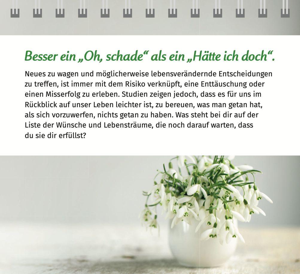 Beispielinhalt (Bild) Der Lebensfreude-Tischkalender 2026