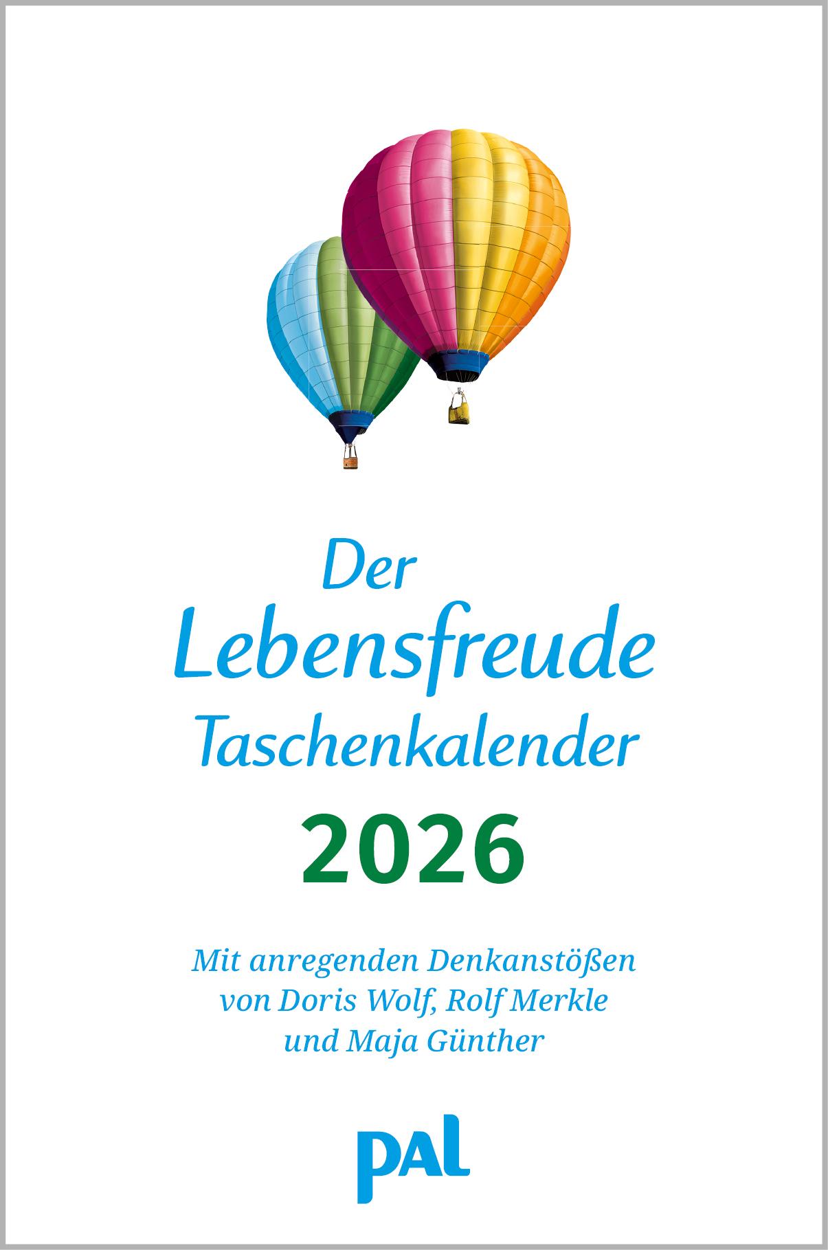 Vorderes Coverbild Der Lebensfreude-Taschenkalender 2026