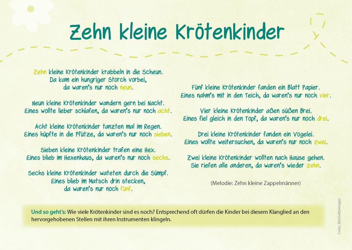 Beispielinhalt (Bild) Die Kita-Jahreszeiten-Karten: 32 Klanggedichte für den Frühling