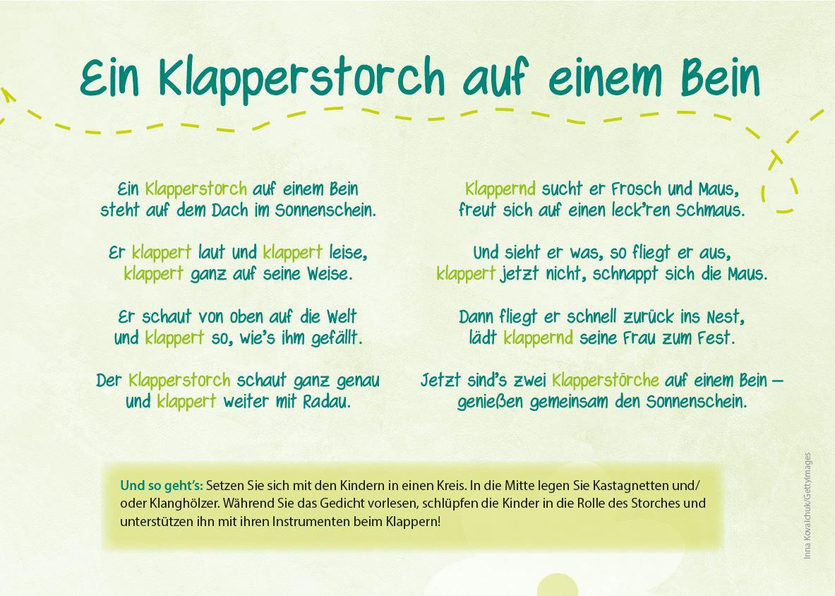 Beispielinhalt (Bild) Die Kita-Jahreszeiten-Karten: 32 Klanggedichte für den Frühling