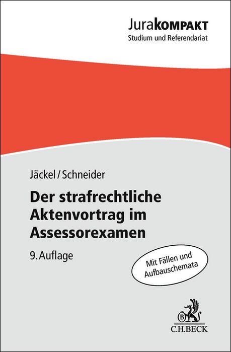 Vorderes Coverbild Der strafrechtliche Aktenvortrag im Assessorexamen