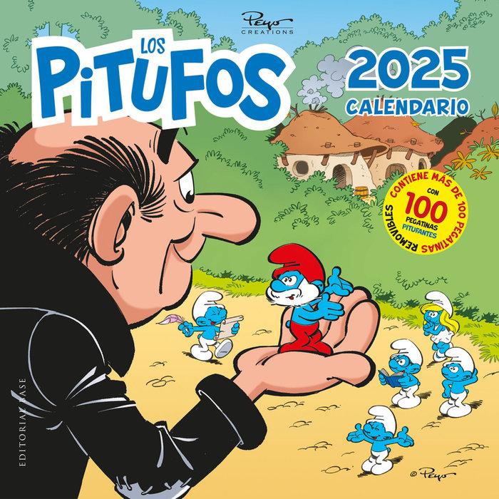Vorderes Coverbild Calendario Los Pitufos 2025