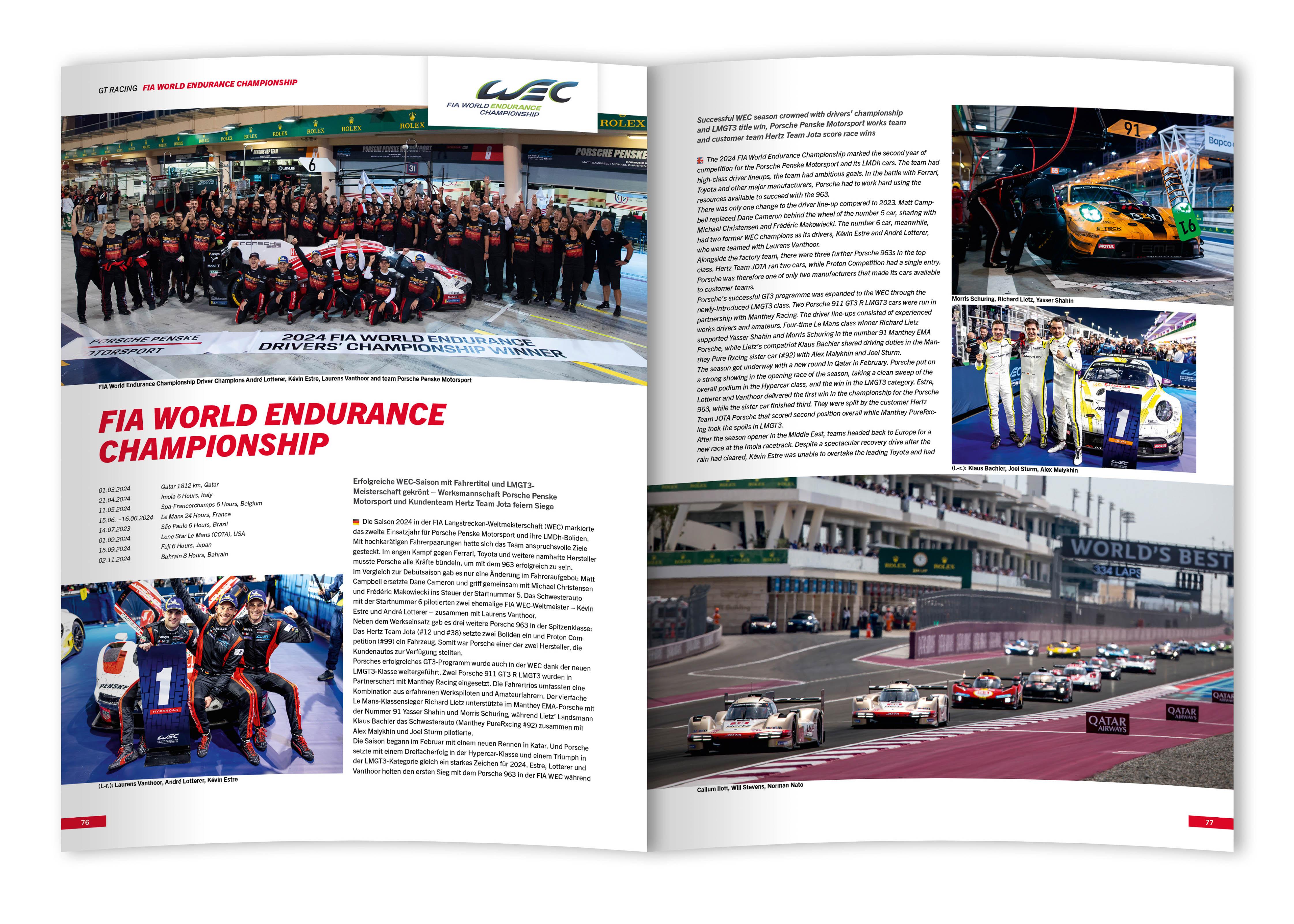 Beispielinhalt (Bild) Porsche Motorsport / Porsche Sport 2024