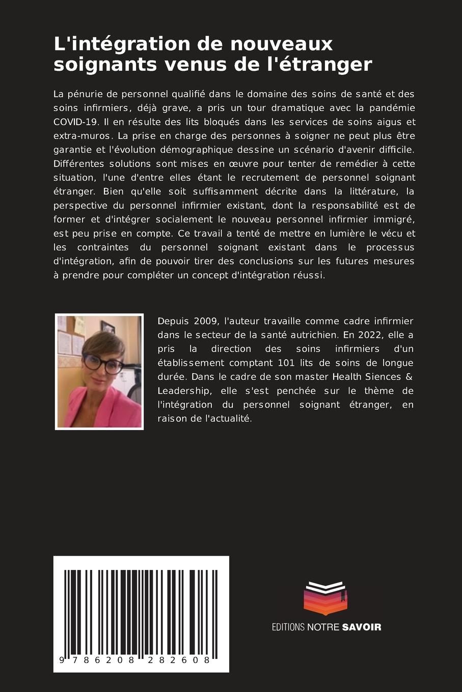 Rückseitencover L'intégration de nouveaux soignants venus de l'étranger