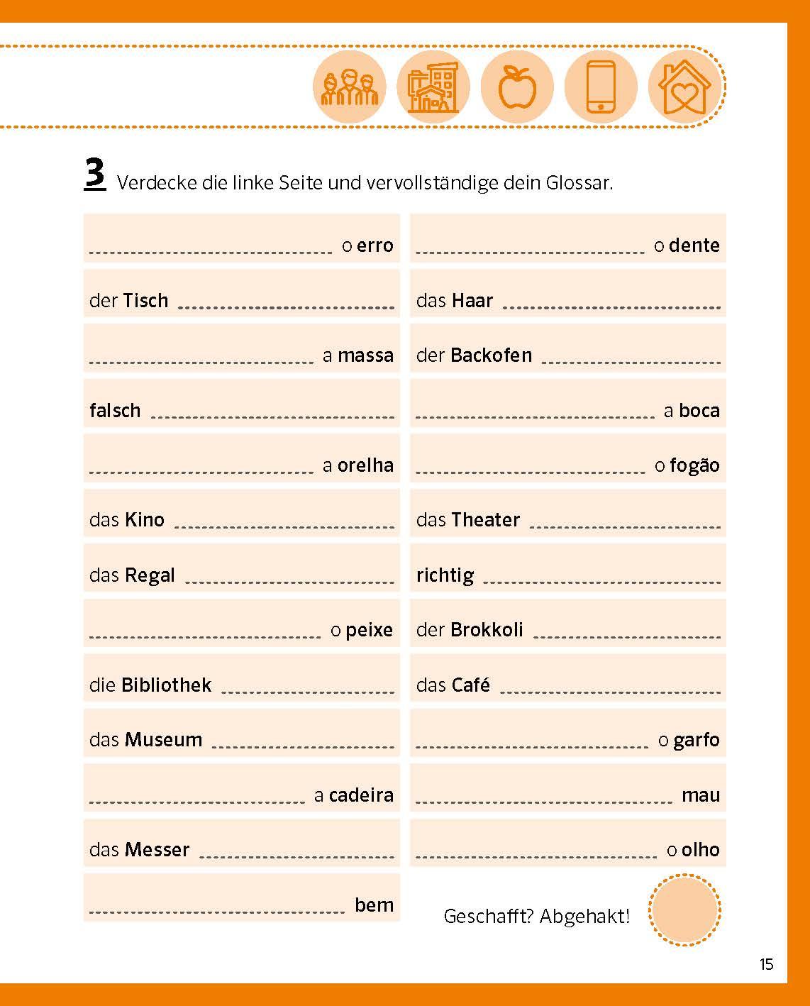 Beispielinhalt (Bild) PONS Portugiesisch von 0 auf 500