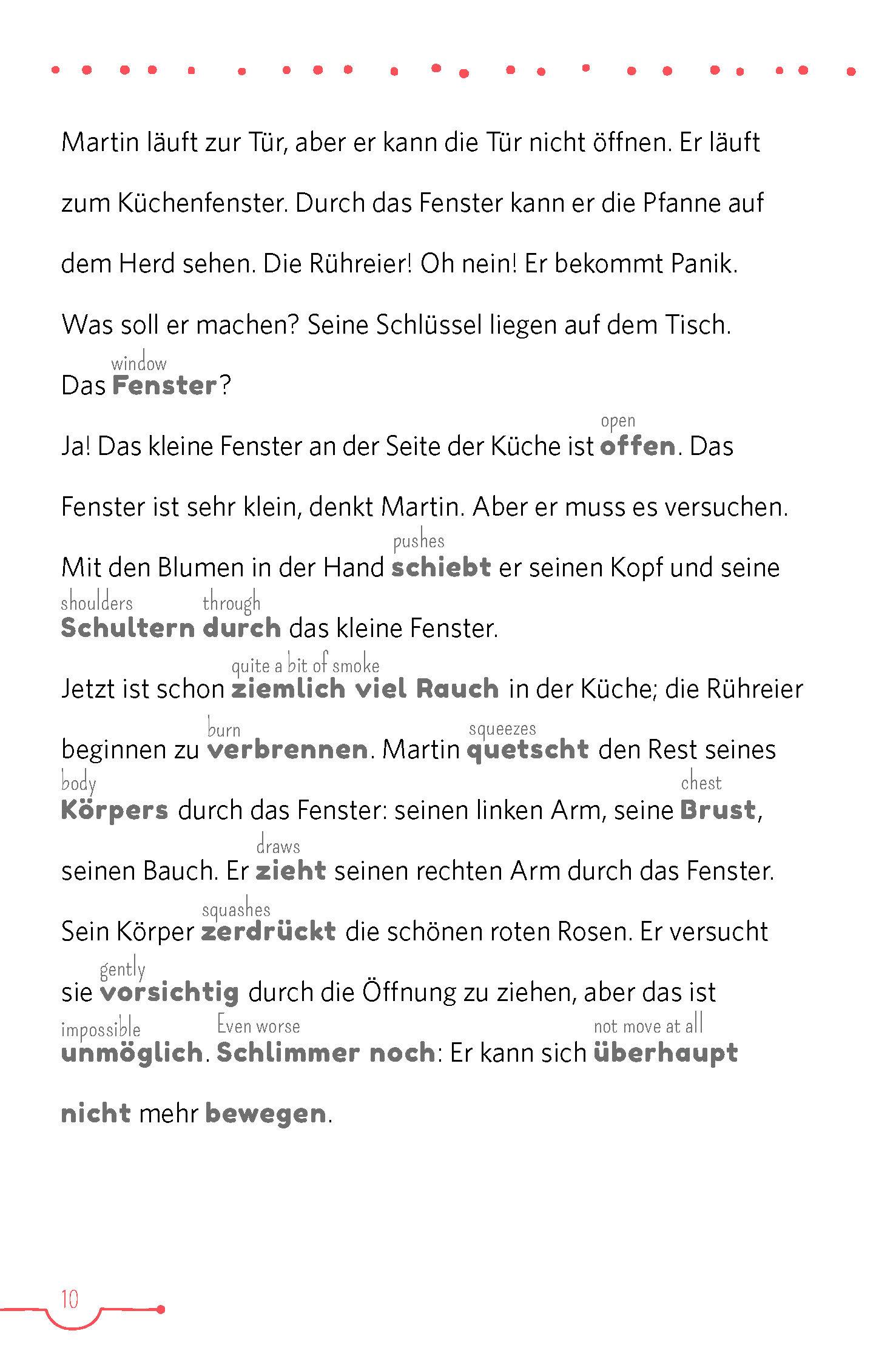 Beispielinhalt (Bild) PONS 5-Minuten-Lektüren Deutsch A1-A2 - Urlaub am Meer