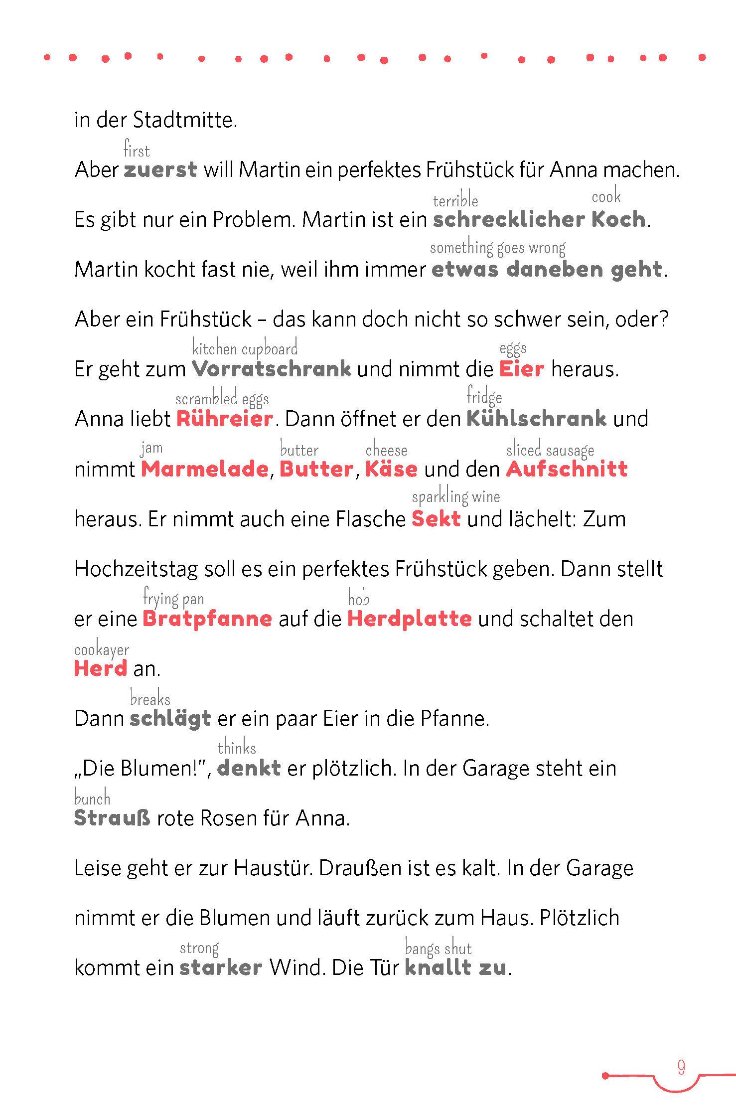 Beispielinhalt (Bild) PONS 5-Minuten-Lektüren Deutsch A1-A2 - Urlaub am Meer