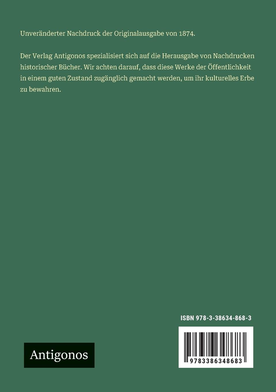 Rückseitencover Über die philosophischen und religiösen Anschauungen des Tacitus