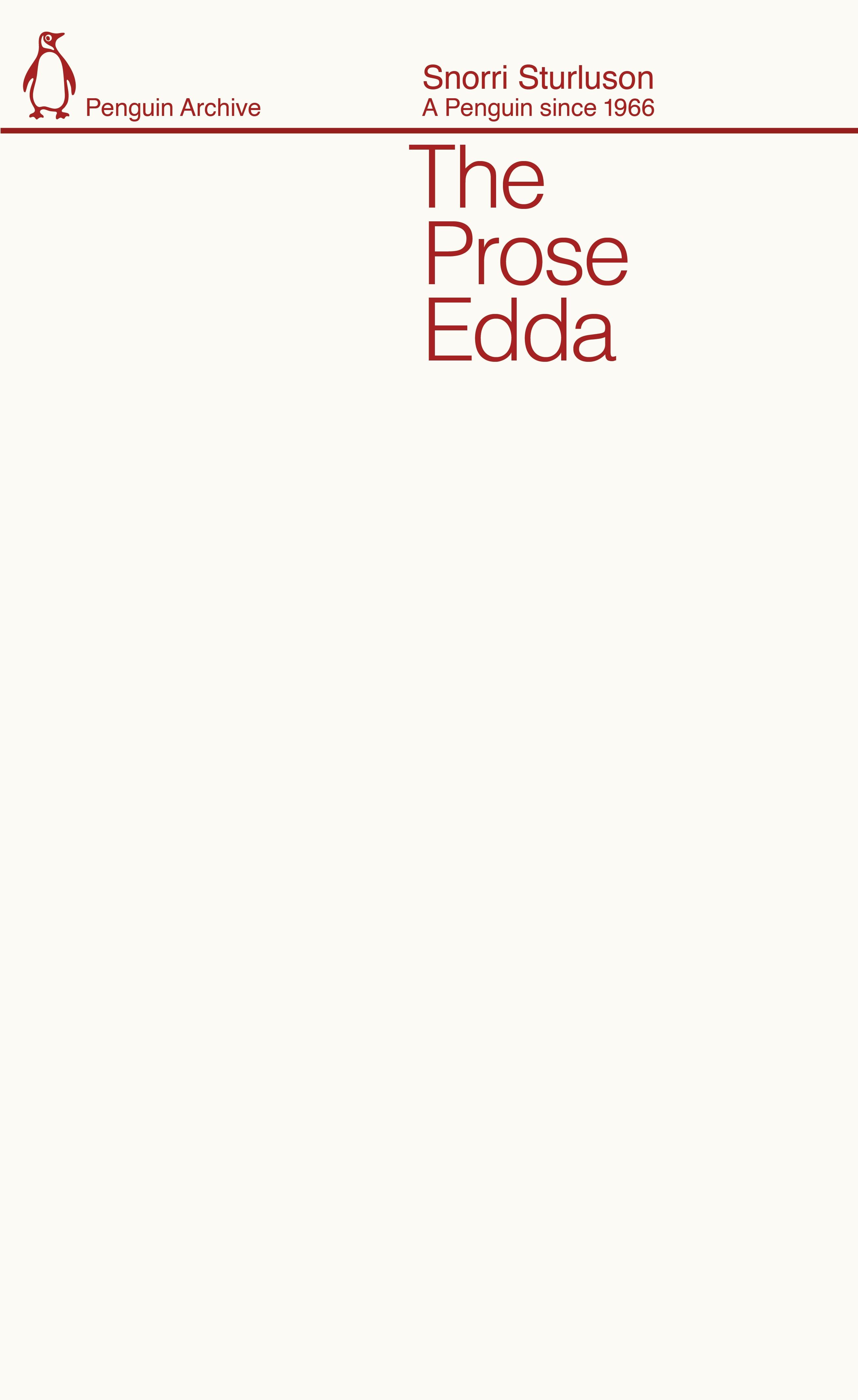 Vorderes Coverbild The Prose Edda