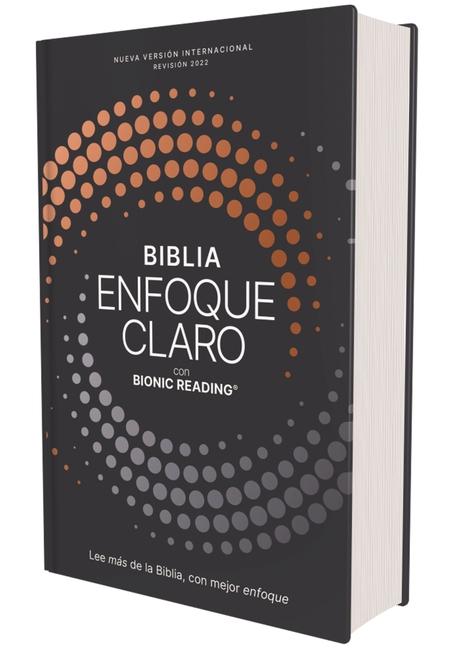 Vorderes Coverbild NVI, Biblia enfoque claro, Revision 2022, Tapa dura, Gris/Cobre