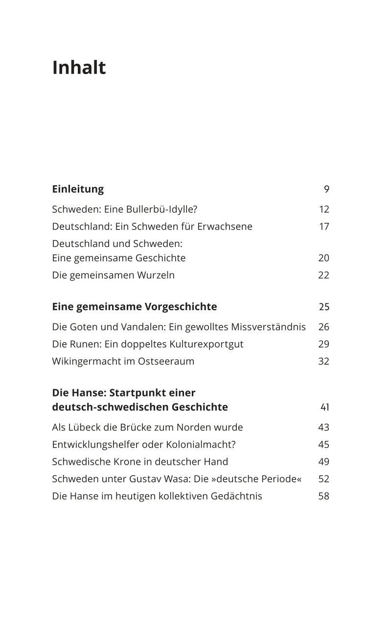 Beispielinhalt (Bild) Schweden und Deutschland