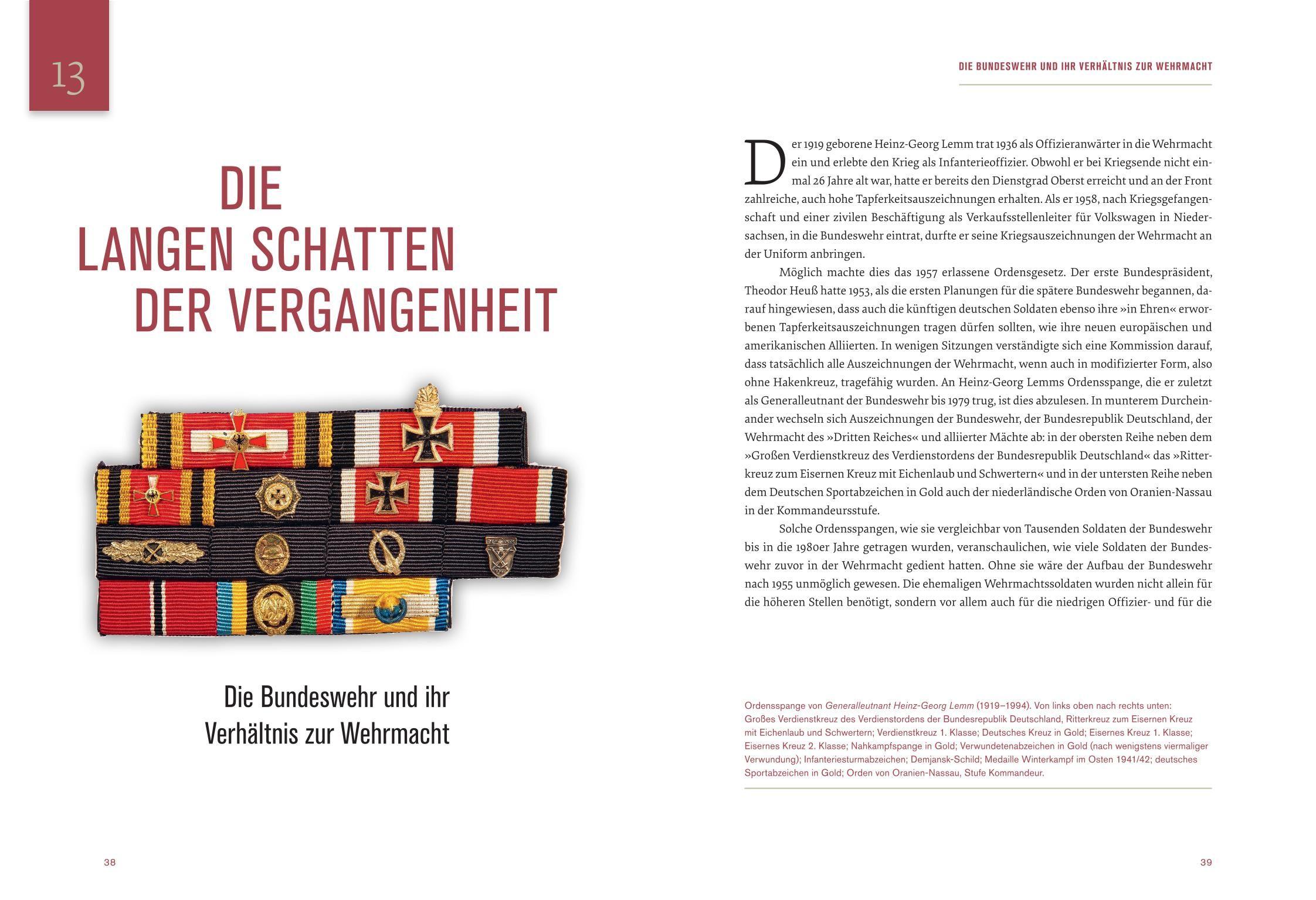 Beispielinhalt (Bild) Geschichte der Bundeswehr in 100 Objekten