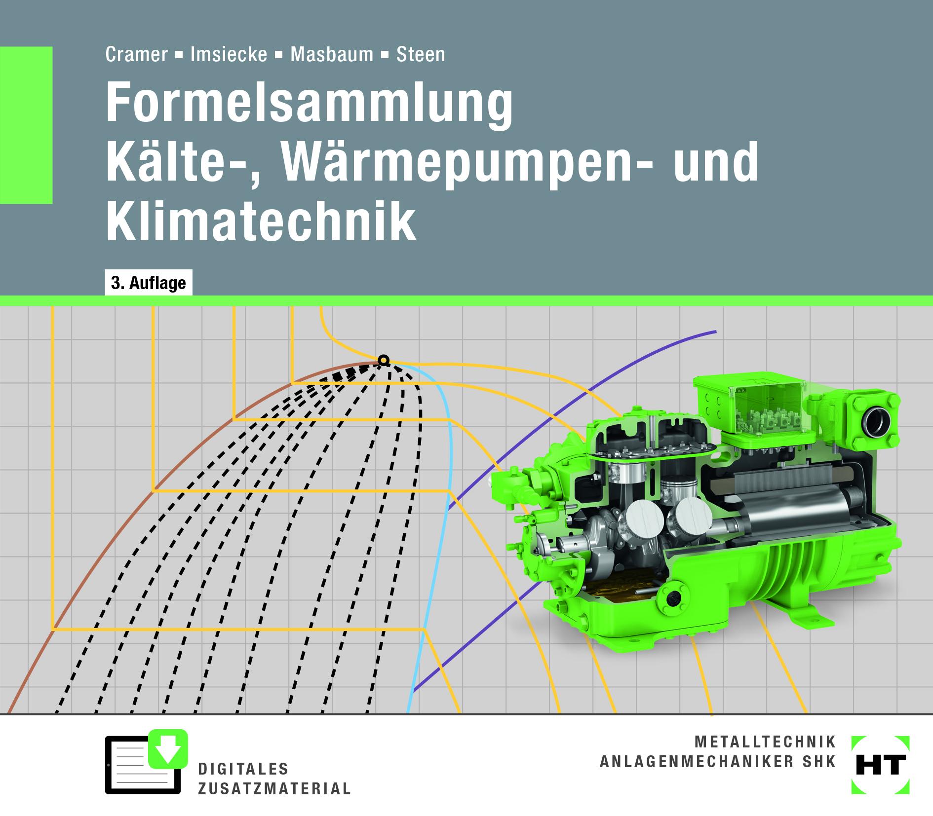 Vorderes Coverbild Formelsammlung Kälte- und Klimatechnik
