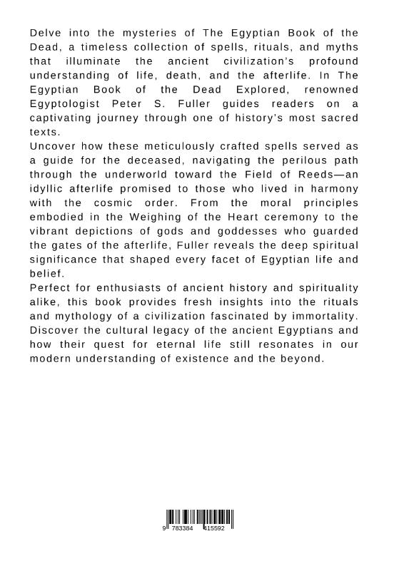 Rückseitencover The Egyptian Book of the Dead Explored