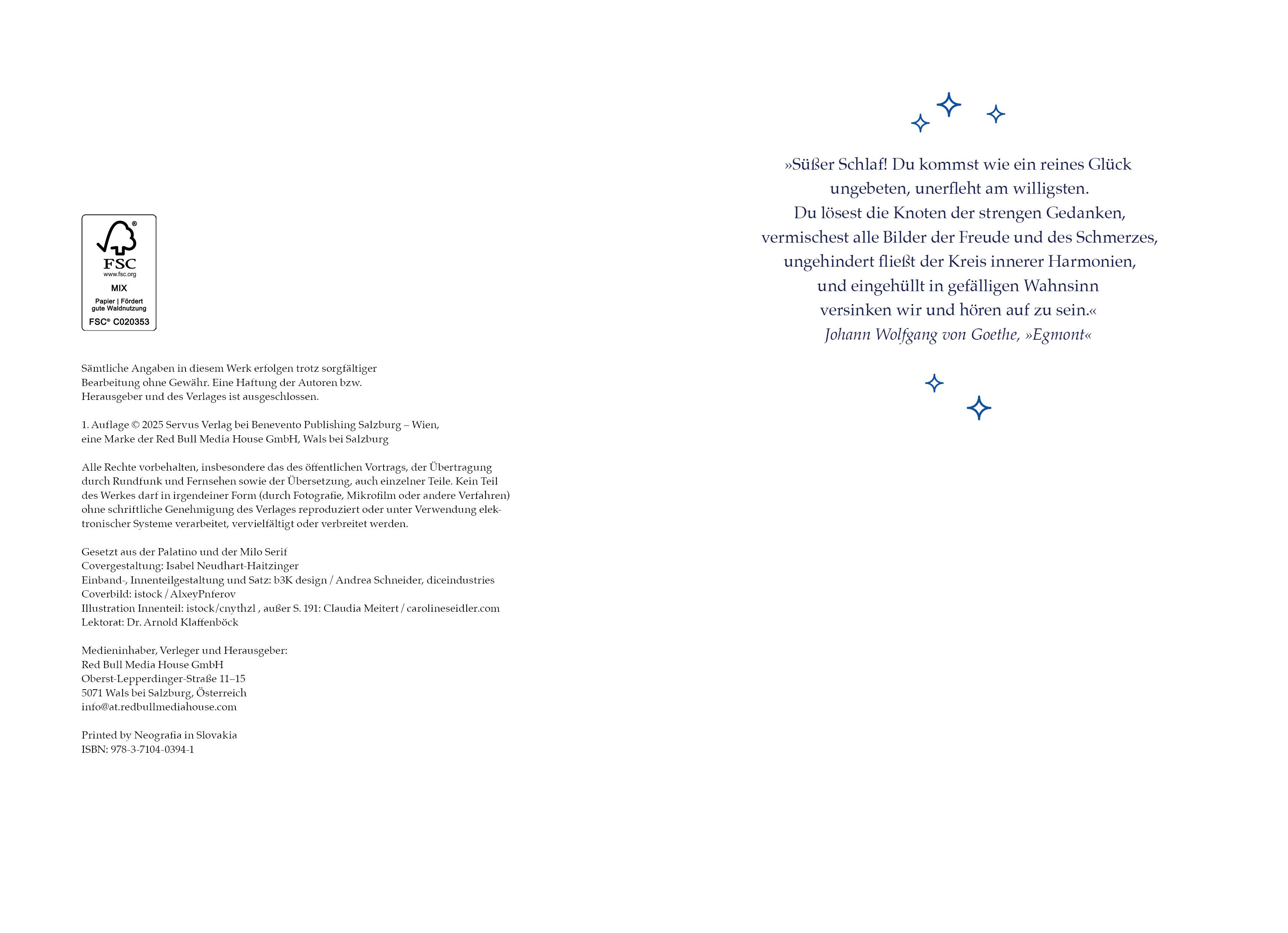 Beispielinhalt (Bild) Natürlich schlafen