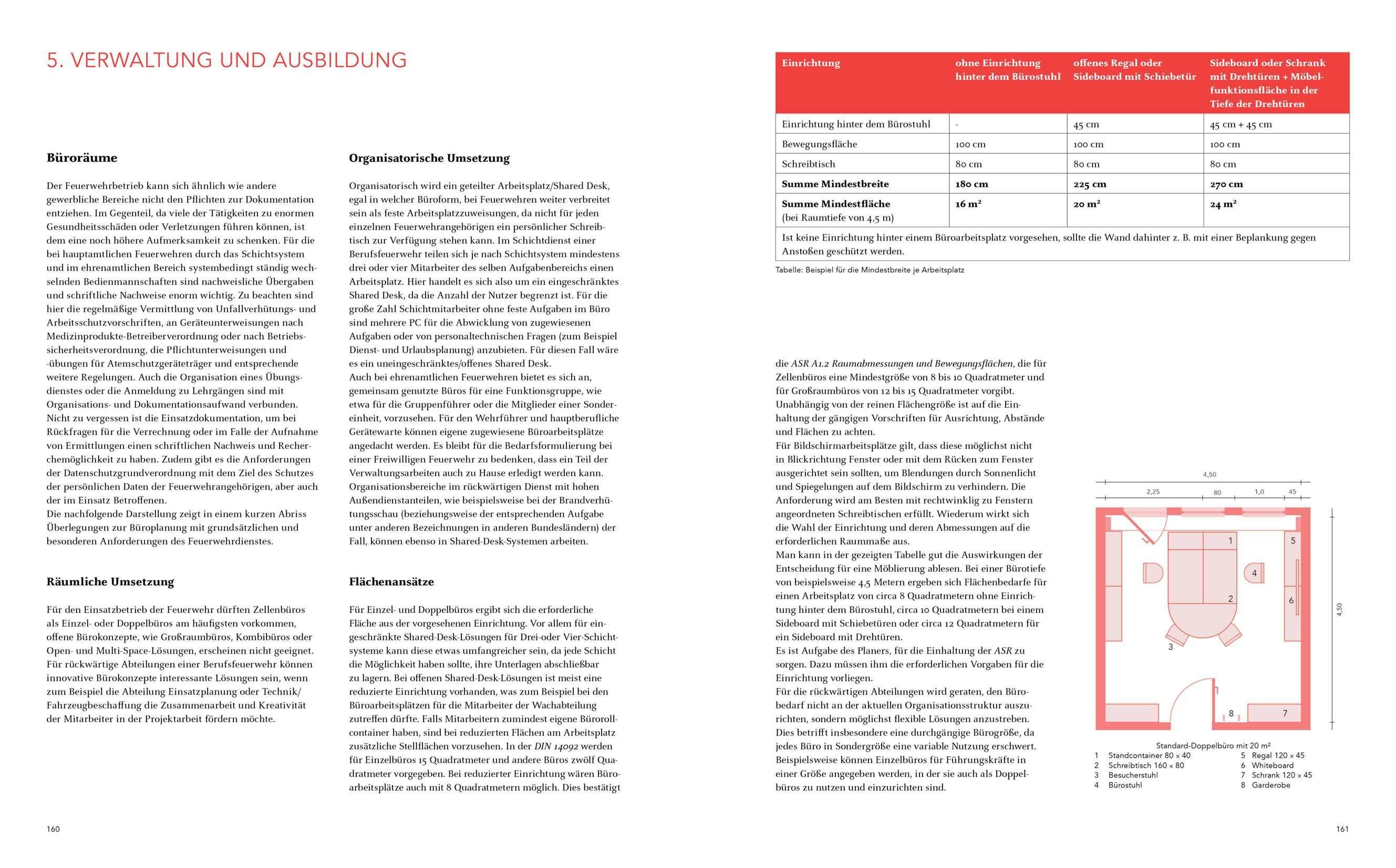 Beispielinhalt (Bild) Feuerwehrbauten. Handbuch und Planungshilfe