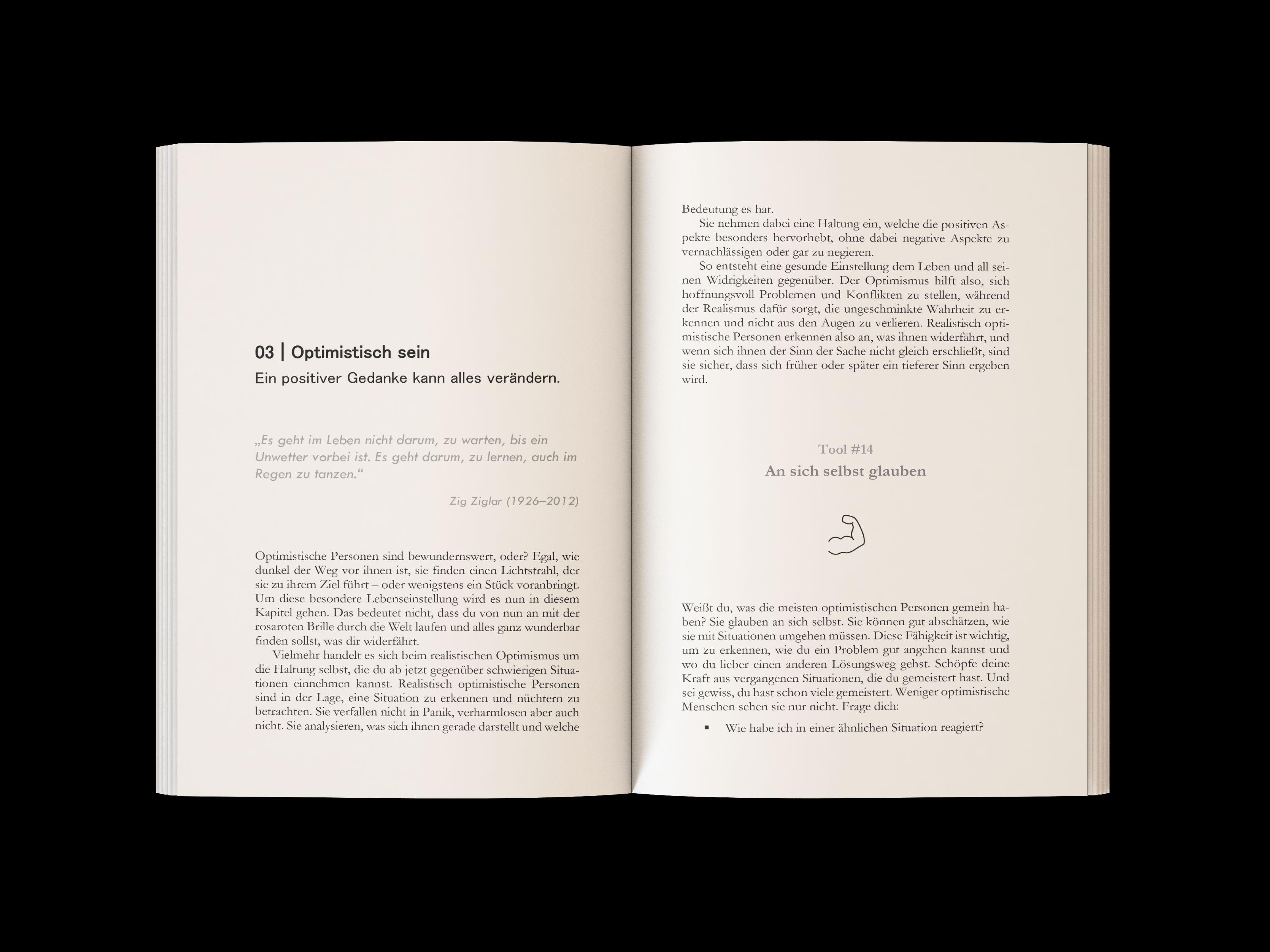 Beispielinhalt (Bild) 100 Resilienz Tools für den Alltag | Einfach und effektiv innere Stärke, psychische Widerstandskraft und Stressresistenz trainieren