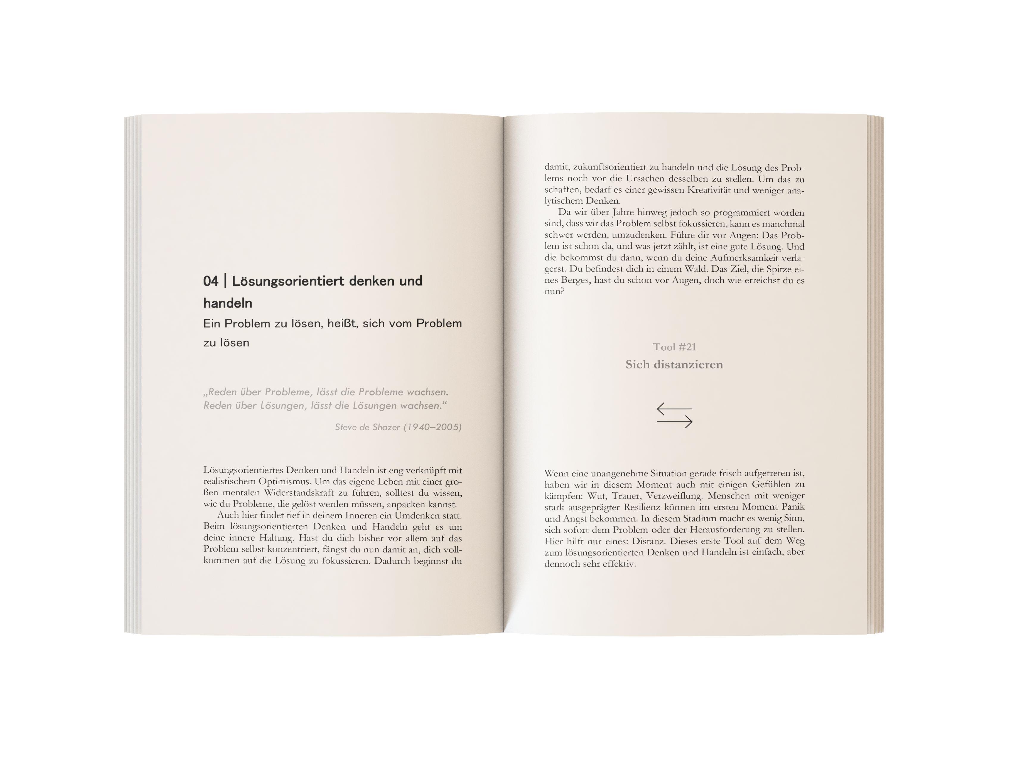 Beispielinhalt (Bild) 100 Resilienz Tools für den Alltag | Einfach und effektiv innere Stärke, psychische Widerstandskraft und Stressresistenz trainieren