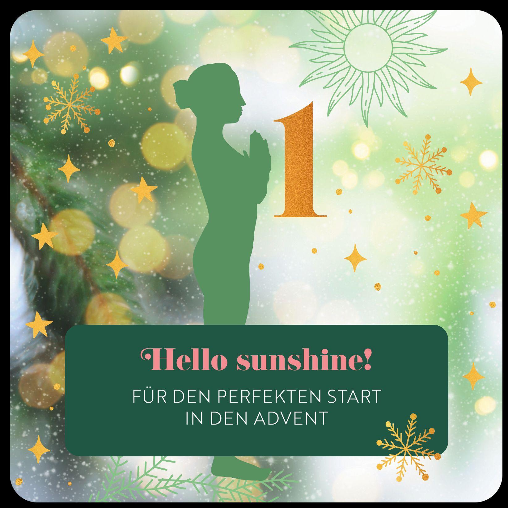 Beispielinhalt (Bild) 24 x Yoga im Advent