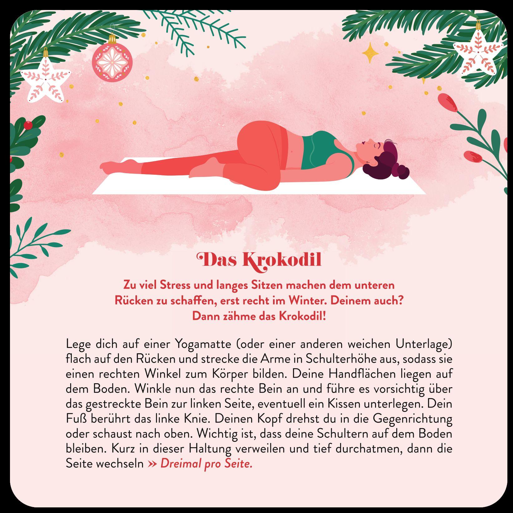 Beispielinhalt (Bild) 24 x Yoga im Advent