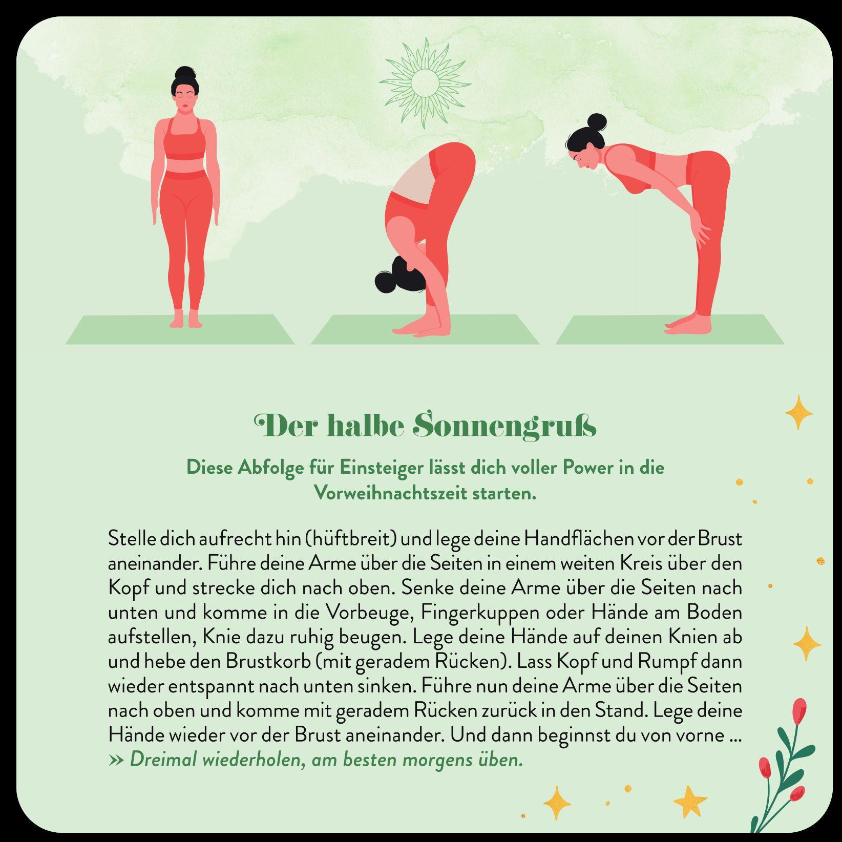 Beispielinhalt (Bild) 24 x Yoga im Advent