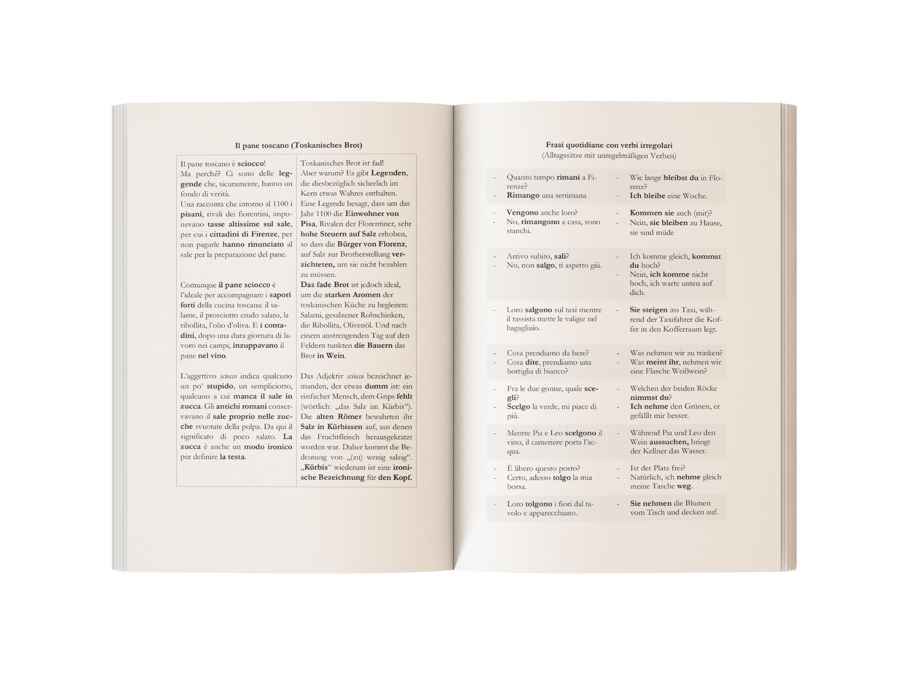 Beispielinhalt (Bild) Italienisch für den Alltag | Einfach und schnell den Wortschatz erweitern und Alltagsvokabeln lernen | Für Anfänger und Wiedereinsteiger (A1-A2) | 20 zweisprachige Dialoge | Italienische Kultur | Grammatik, Übungen und über 80 Audiodateien