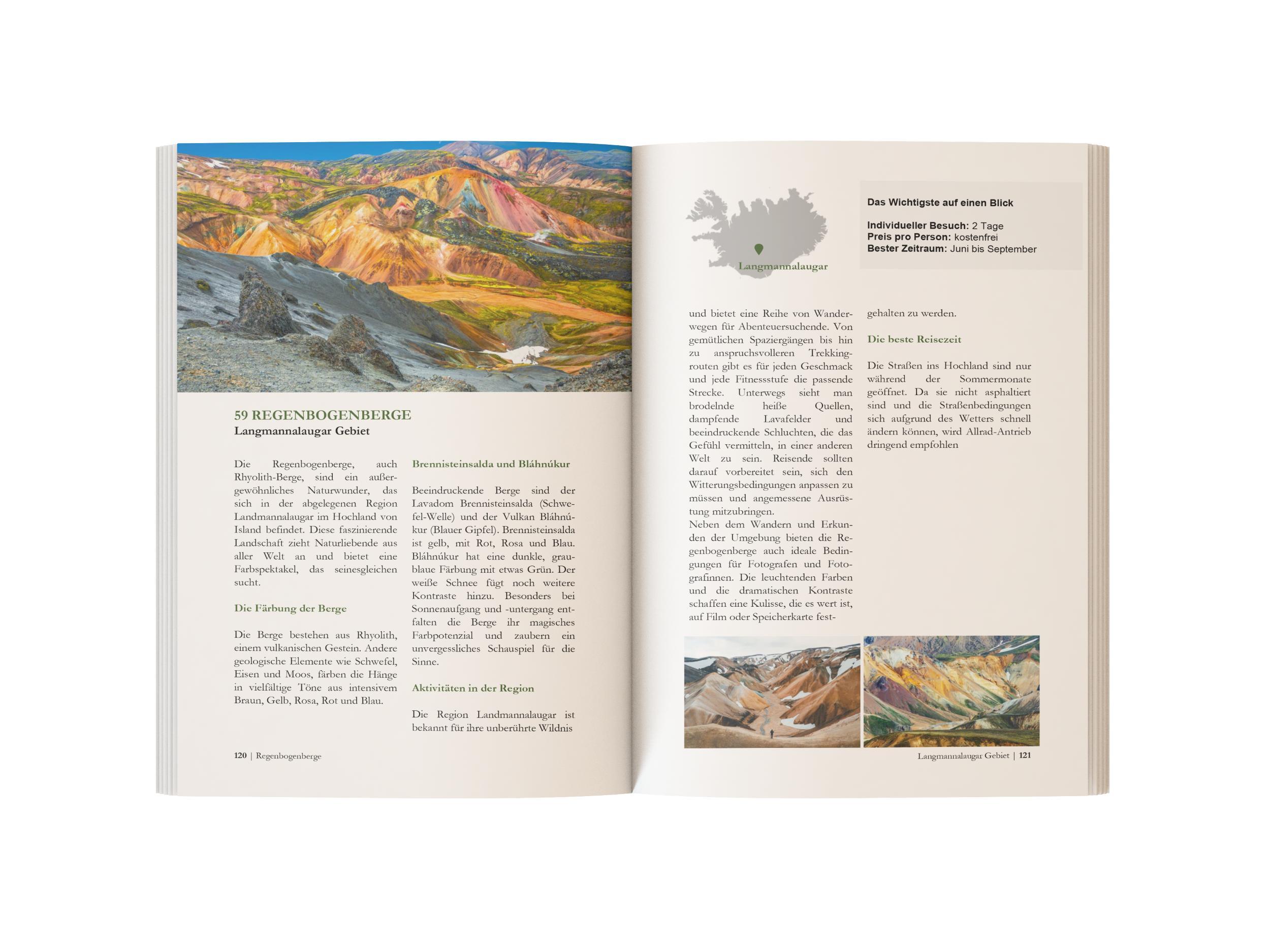 Beispielinhalt (Bild) Der abenteuerlichste Island Reiseführer | Spektakuläre Orte, magische Gegenden und außergewöhnliche Erlebnisse | Das Beste aus Natur und Kultur für deinen Urlaub