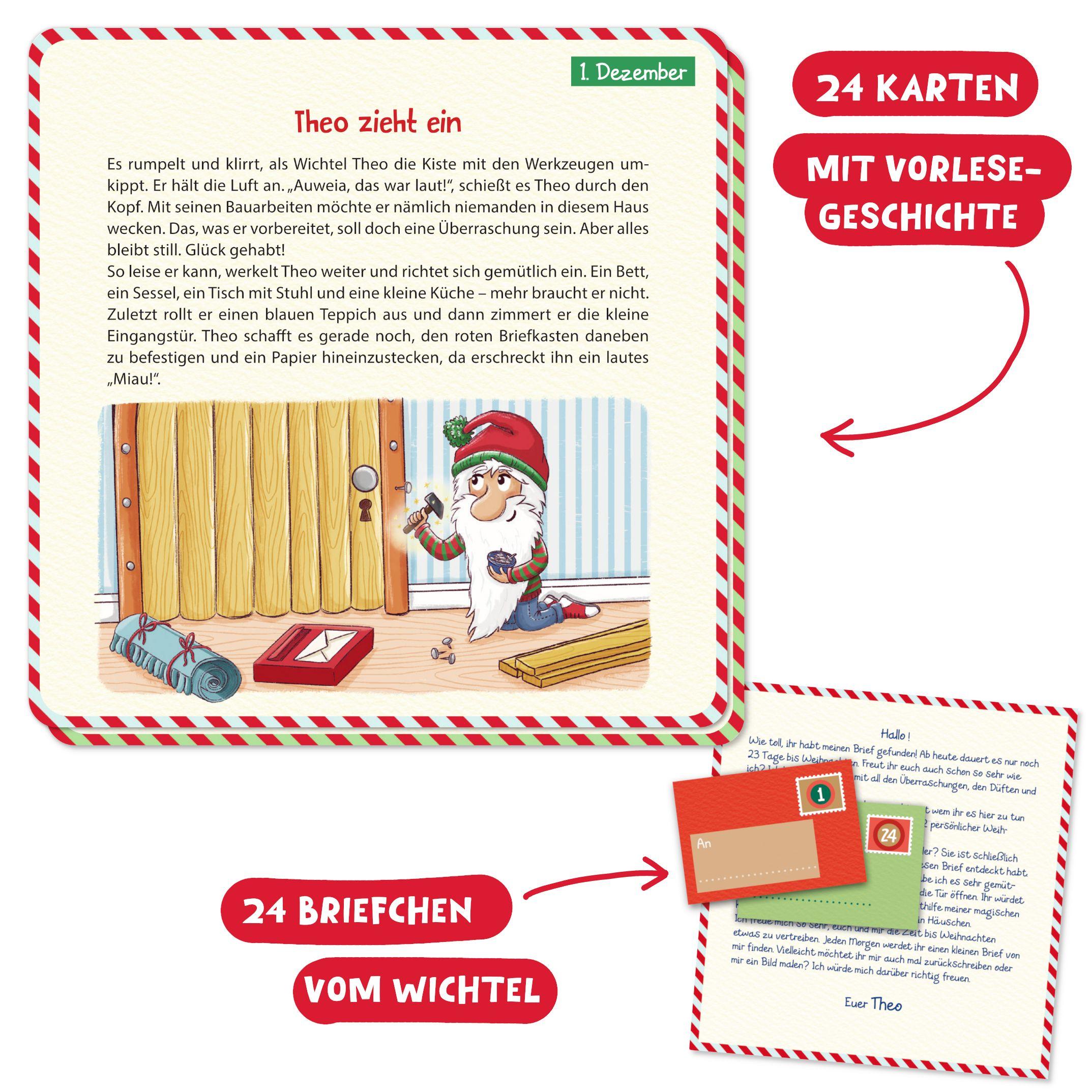 Beispielinhalt (Bild) Wichtel Theo zieht ein