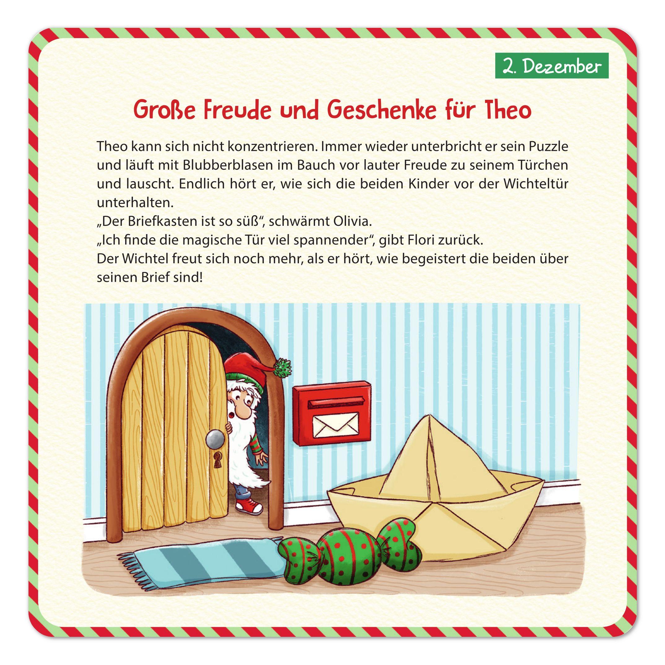 Beispielinhalt (Bild) Wichtel Theo zieht ein