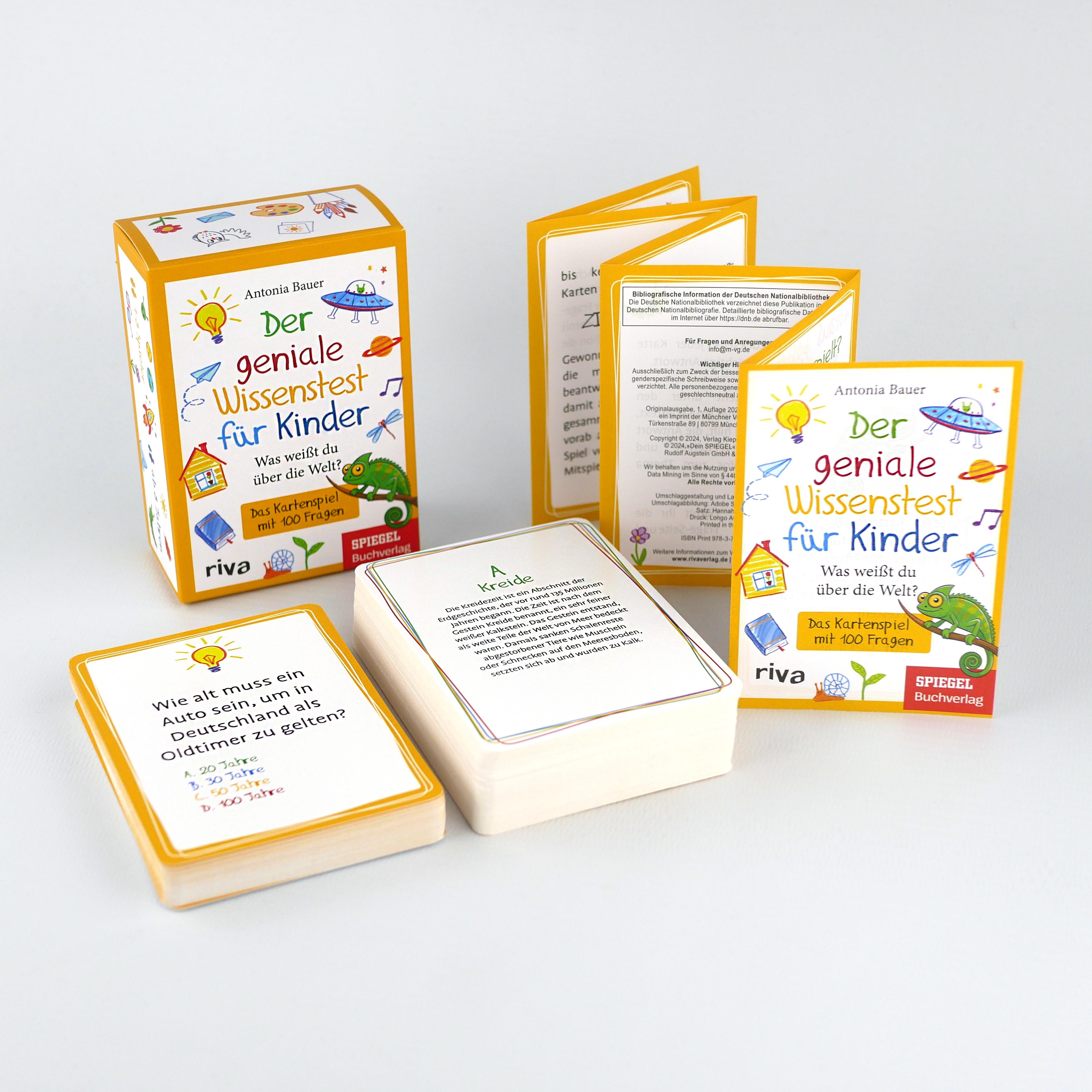 Beispielinhalt (Bild) Der geniale Wissenstest für Kinder - Was weißt du über die Welt?