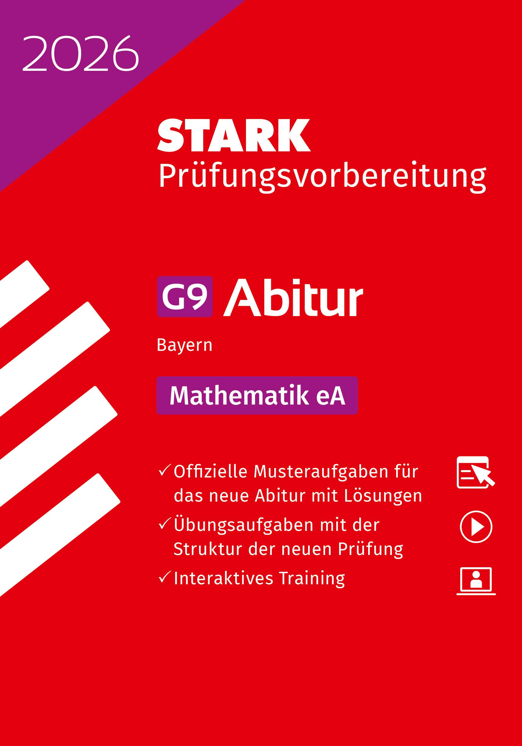 Vorderes Coverbild STARK Mathematik eA - Abitur 2026 Bayern - Prüfungsvorbereitung