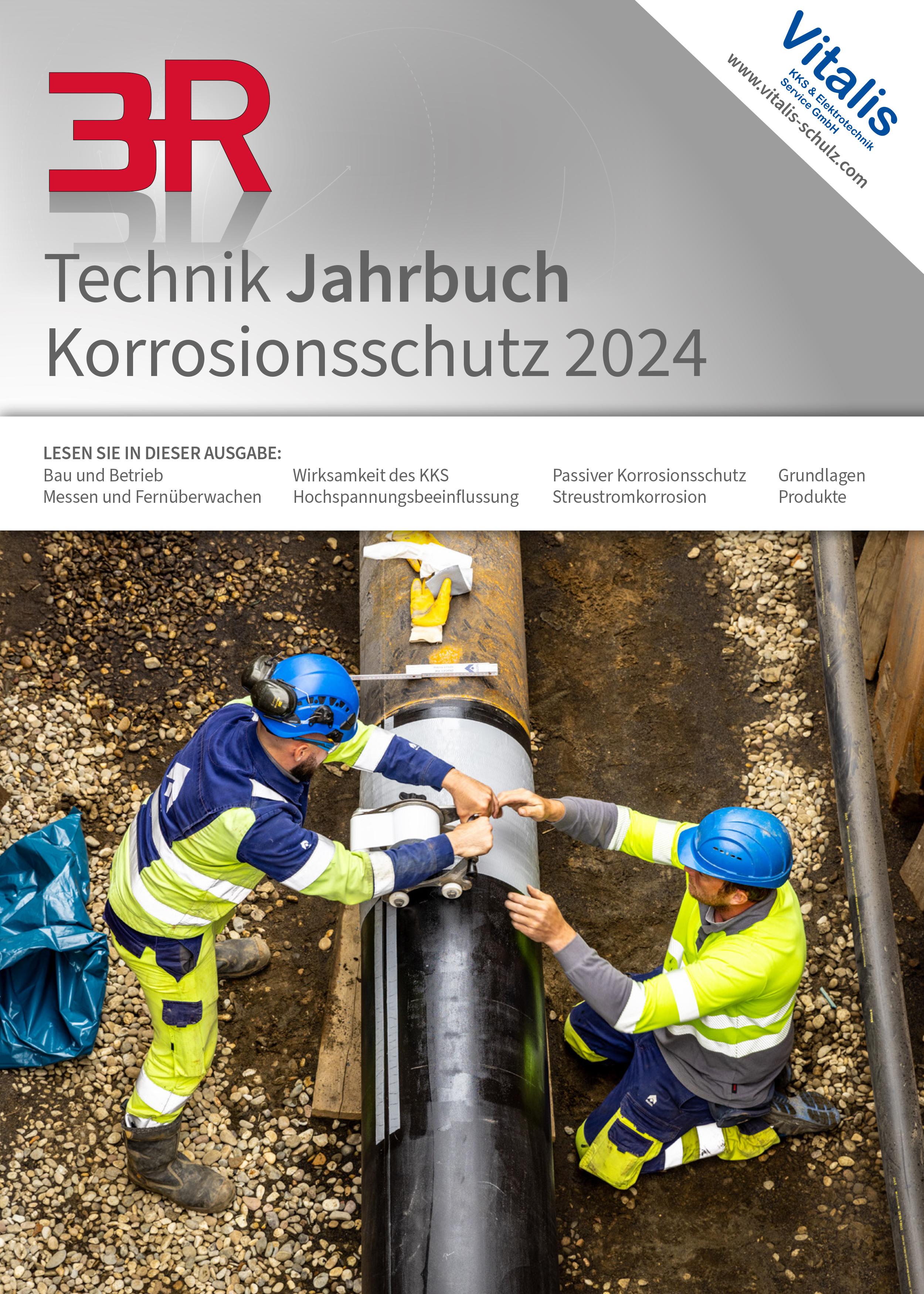 Vorderes Coverbild 3R Technik Jahrbuch Korrosionsschutz 2024
