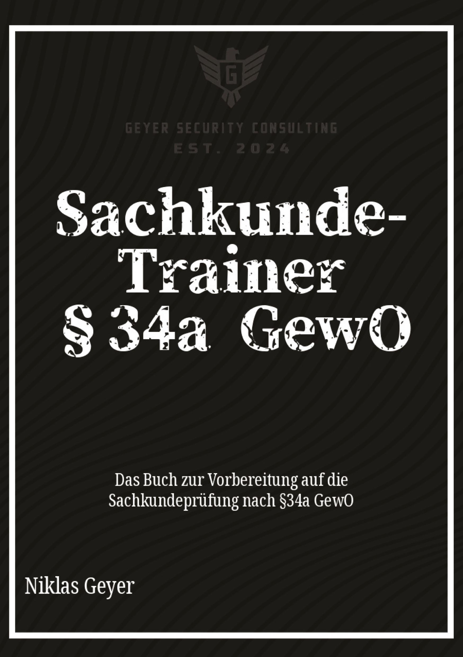 Vorderes Coverbild Sachkunde-Trainer §34a GewO