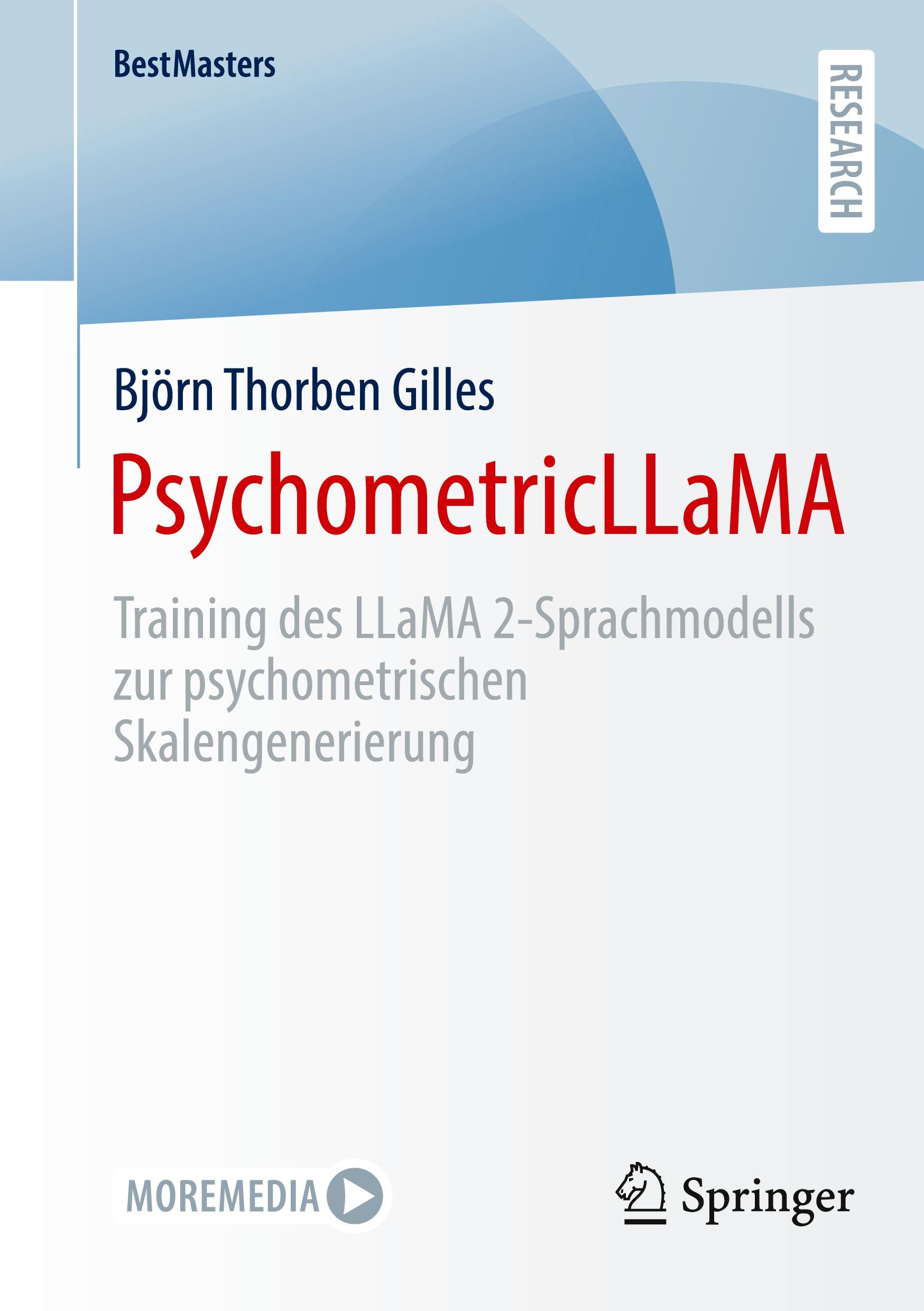 Vorderes Coverbild PsychometricLLaMA