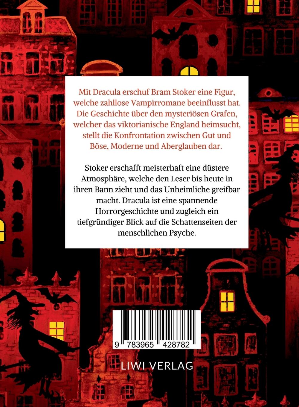 Rückseitencover Bram Stoker: Dracula. Vollständige Neuausgabe