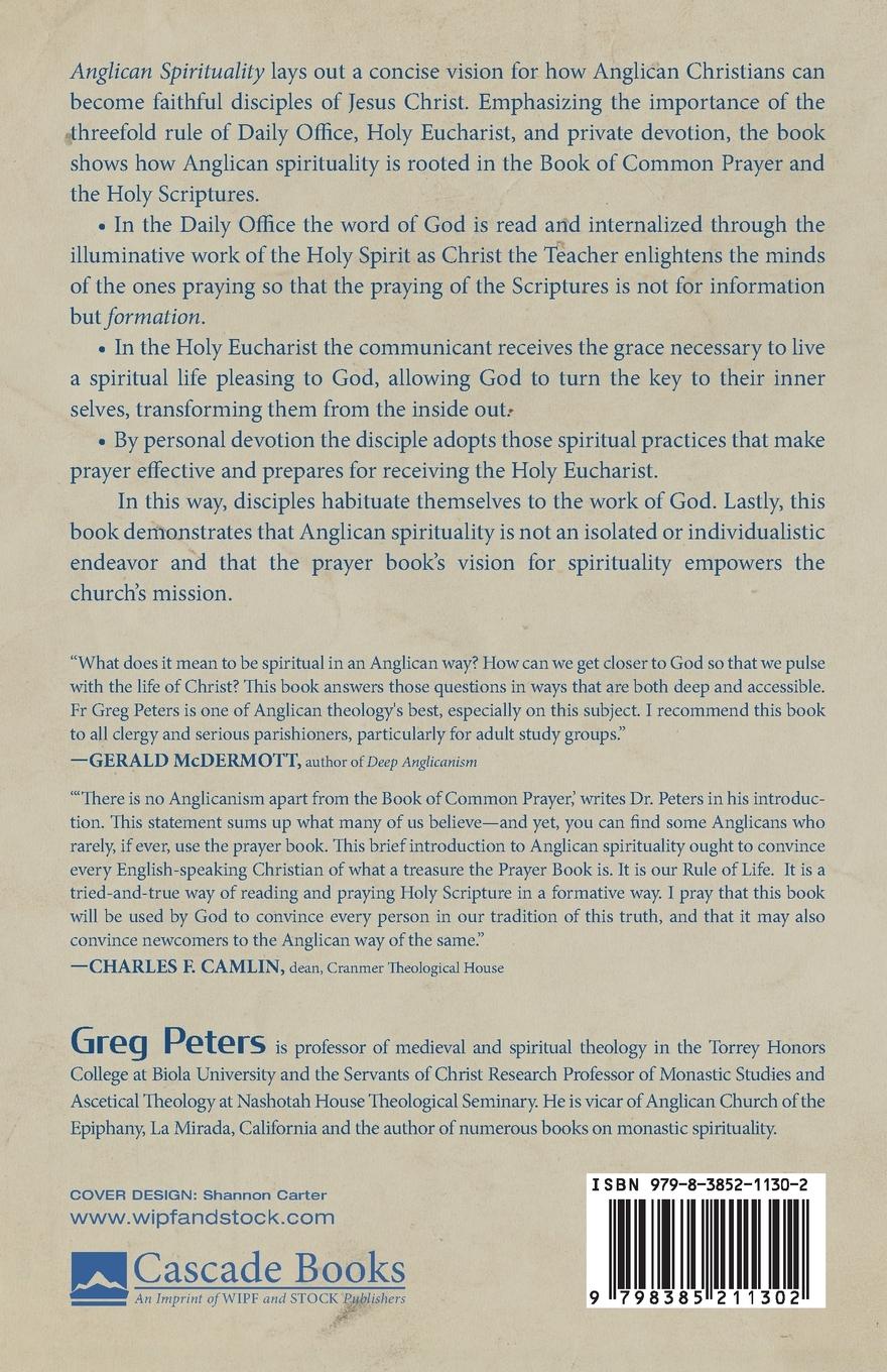 Rückseitencover Anglican Spirituality
