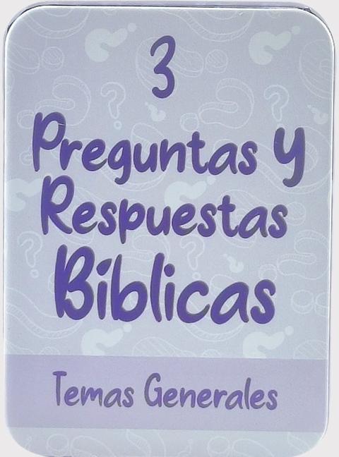 Vorderes Coverbild Preguntas Y Respuestas Bíblicas 3: Temas Generales (Caja de Metal)