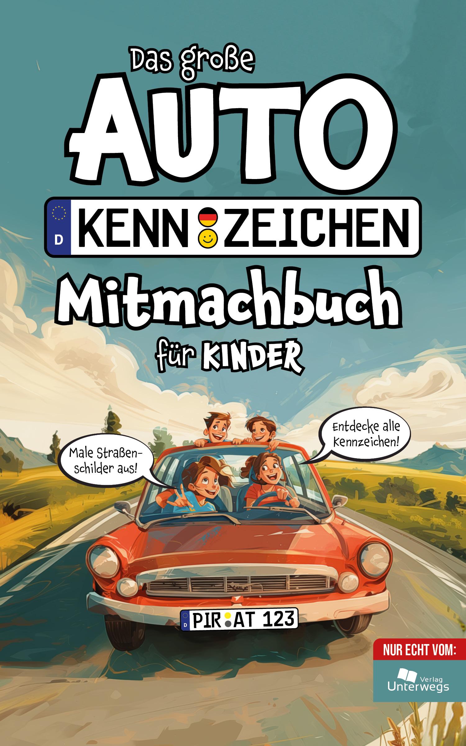 Vorderes Coverbild Das große Autokennzeichen Mitmachbuch für Kinder